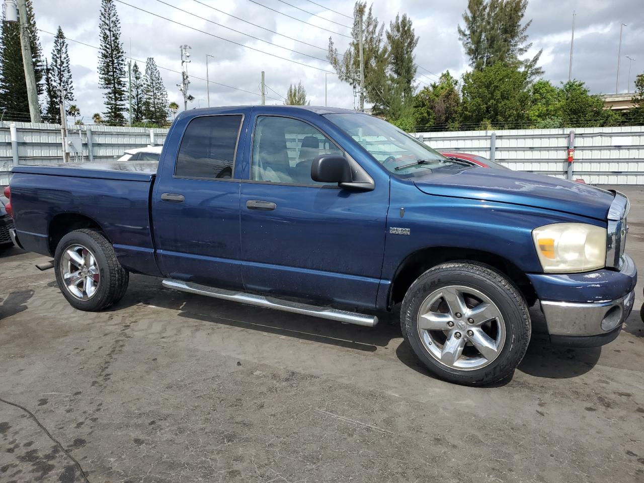 2007 Dodge RAM VIN 1D7HA18287J634436 Copart auction photo, rear end damage thumbnail 4