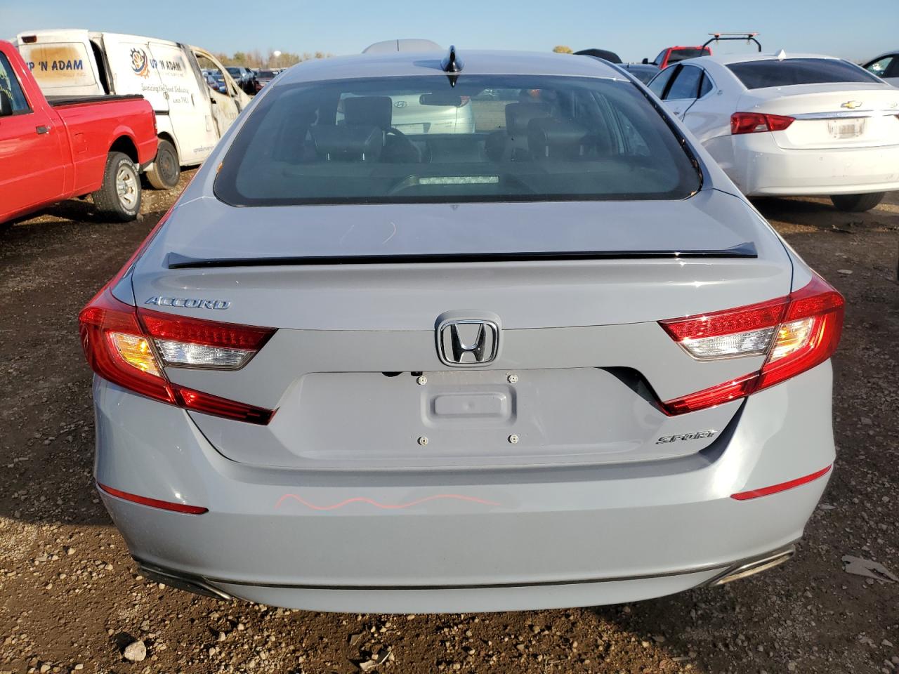2022 Honda Accord VIN 1HGCV1F32NA041819 Copart auction photo, front end / side damage thumbnail 6