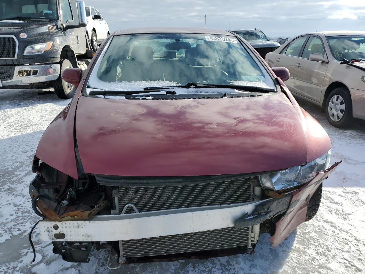 2009 Honda Civic VIN 2HGFA16509H545304 Copart auction photo, front end / rear end damage thumbnail 5