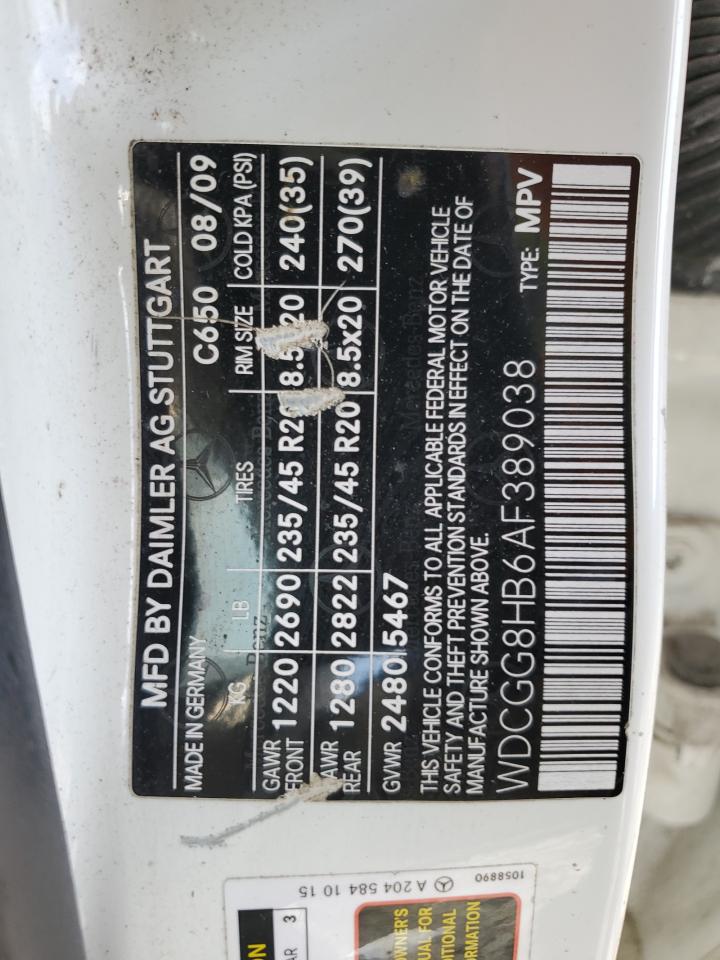 2010 Mercedes-Benz GLK-klasse VIN WDCGG8HB6AF389038 Copart auction photo, vandalism damage thumbnail 13