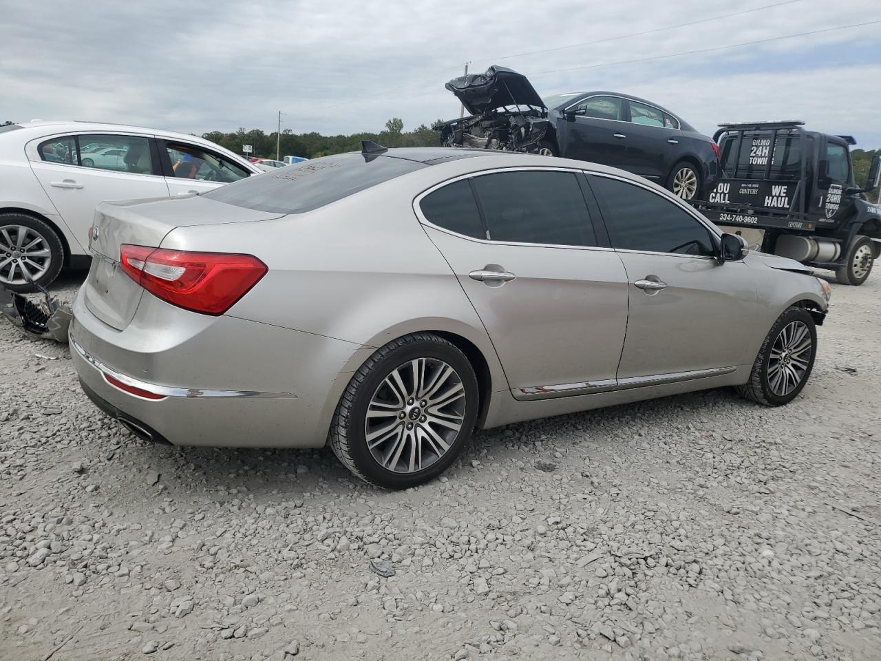 2015 KIA Cadenza VIN KNALN4D76F5185046 Copart auction photo, front end damage thumbnail 3