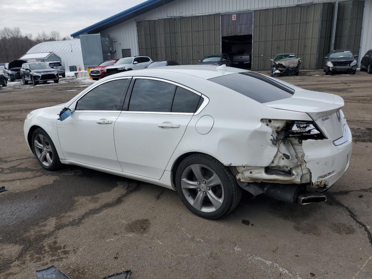 2012 Acura TL VIN 19UUA9F57CA007937 Copart auction photo, rear end / minor dent/scratches damage thumbnail 2