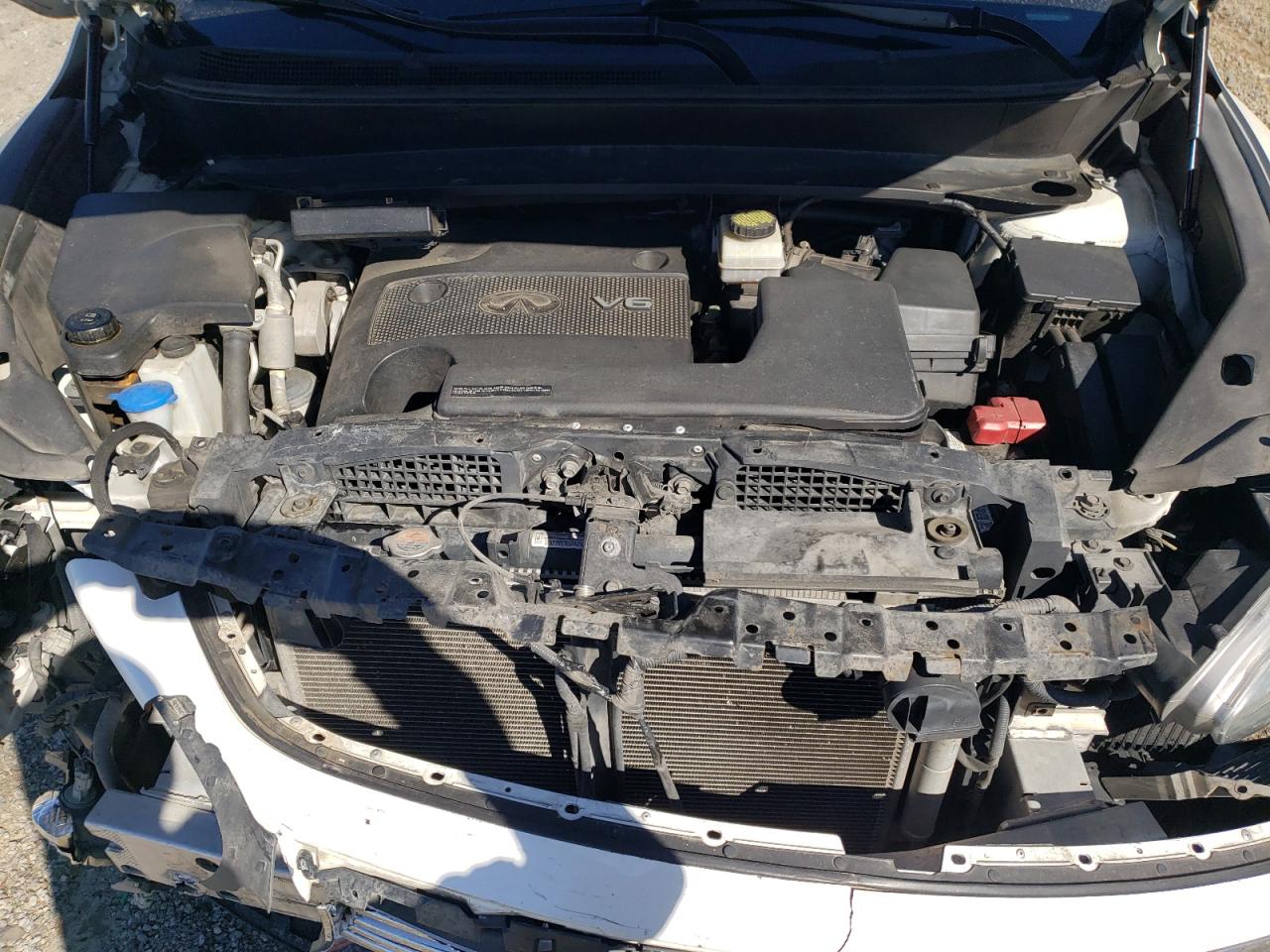 2015 Infiniti QX60 VIN 5N1AL0MN8FC542824 Copart auction photo, front end / side damage thumbnail 12