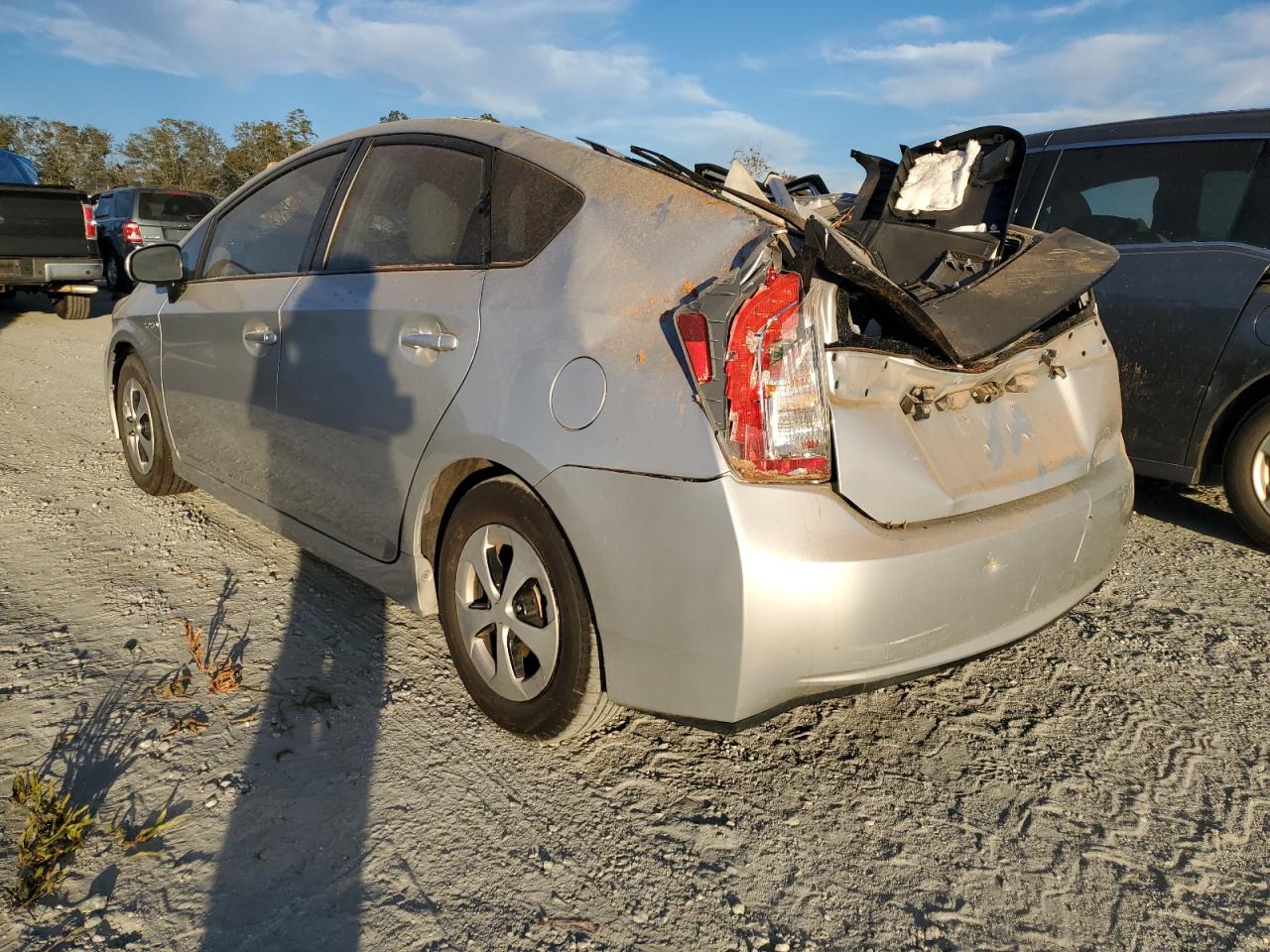 2012 Toyota Prius VIN JTDKN3DU2C1535497 Copart auction photo, all over damage thumbnail 2