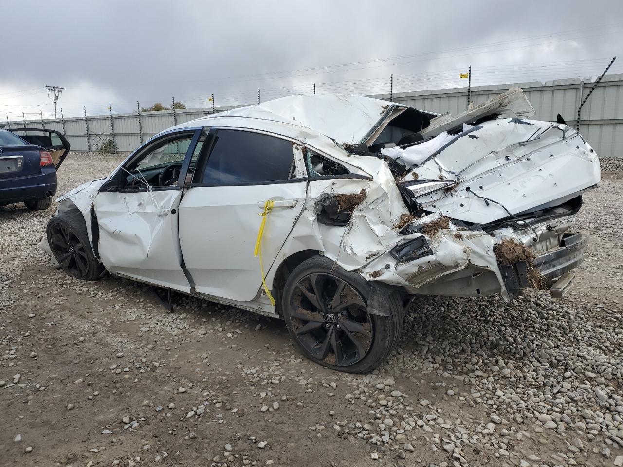 2019 Honda Civic VIN 19XFC2E85KE005541 Copart auction photo, rollover damage thumbnail 2