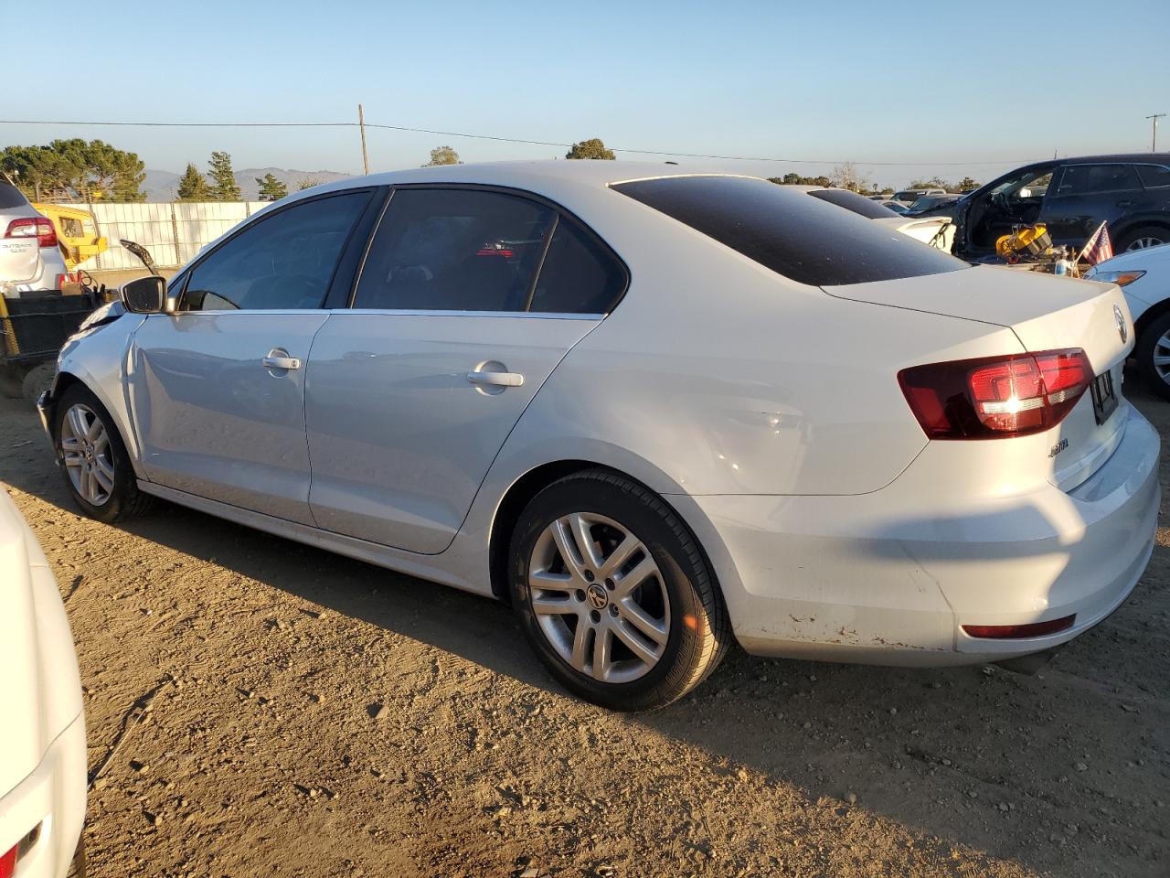 2017 Volkswagen Jetta VIN 3VW167AJ7HM246813 Copart auction photo, front end / side damage thumbnail 2
