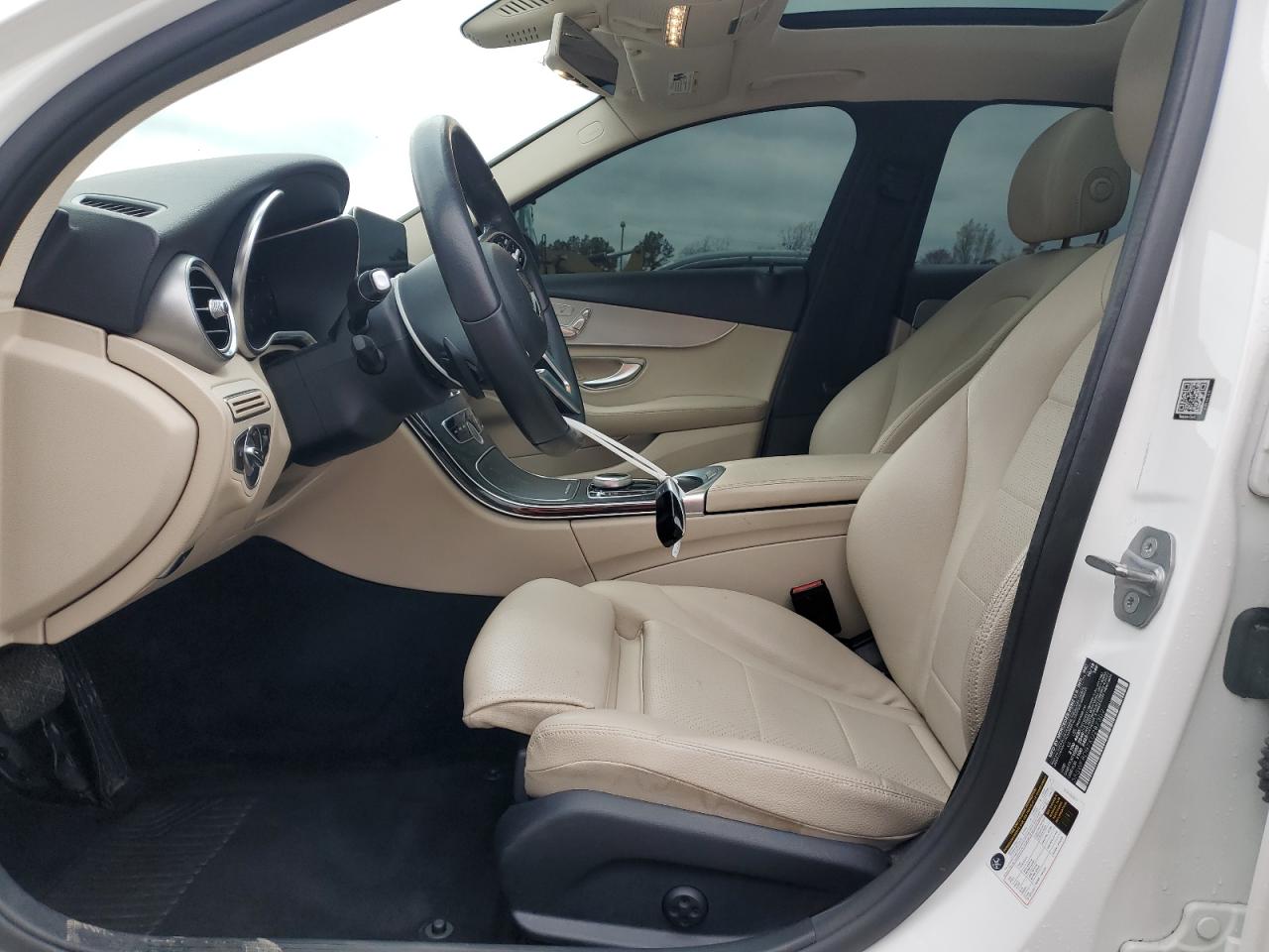 2019 Mercedes-Benz C-klasse VIN 55SWF8DB7KU287309 Copart auction photo, front end damage thumbnail 7