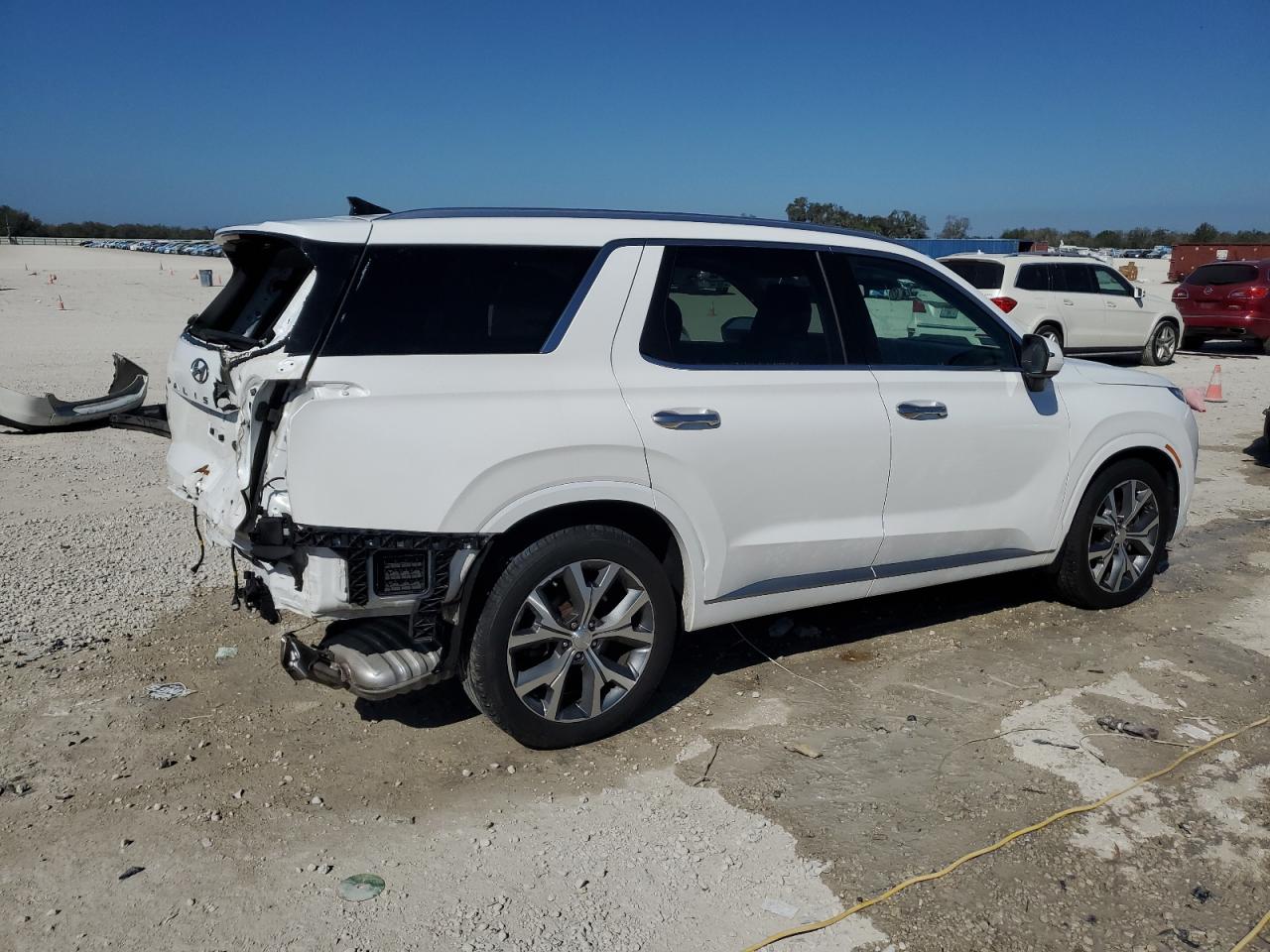 2022 Hyundai Palisade VIN KM8R54HE1NU449327 Copart auction photo, rear end damage thumbnail 3