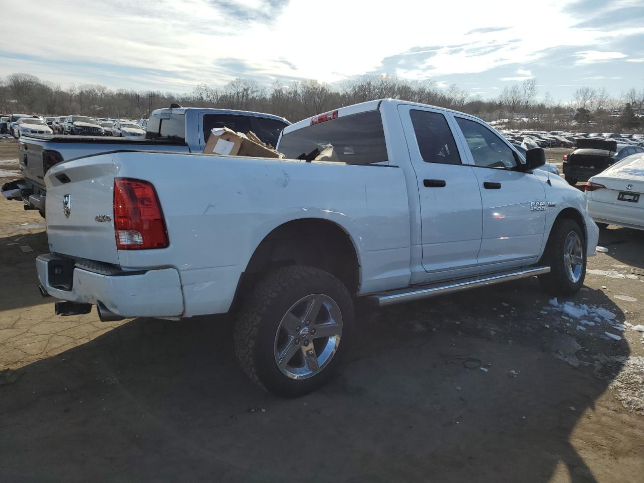 2014 RAM 1500 VIN 1C6RR7FT8ES199132 Copart auction photo, front end damage thumbnail 3
