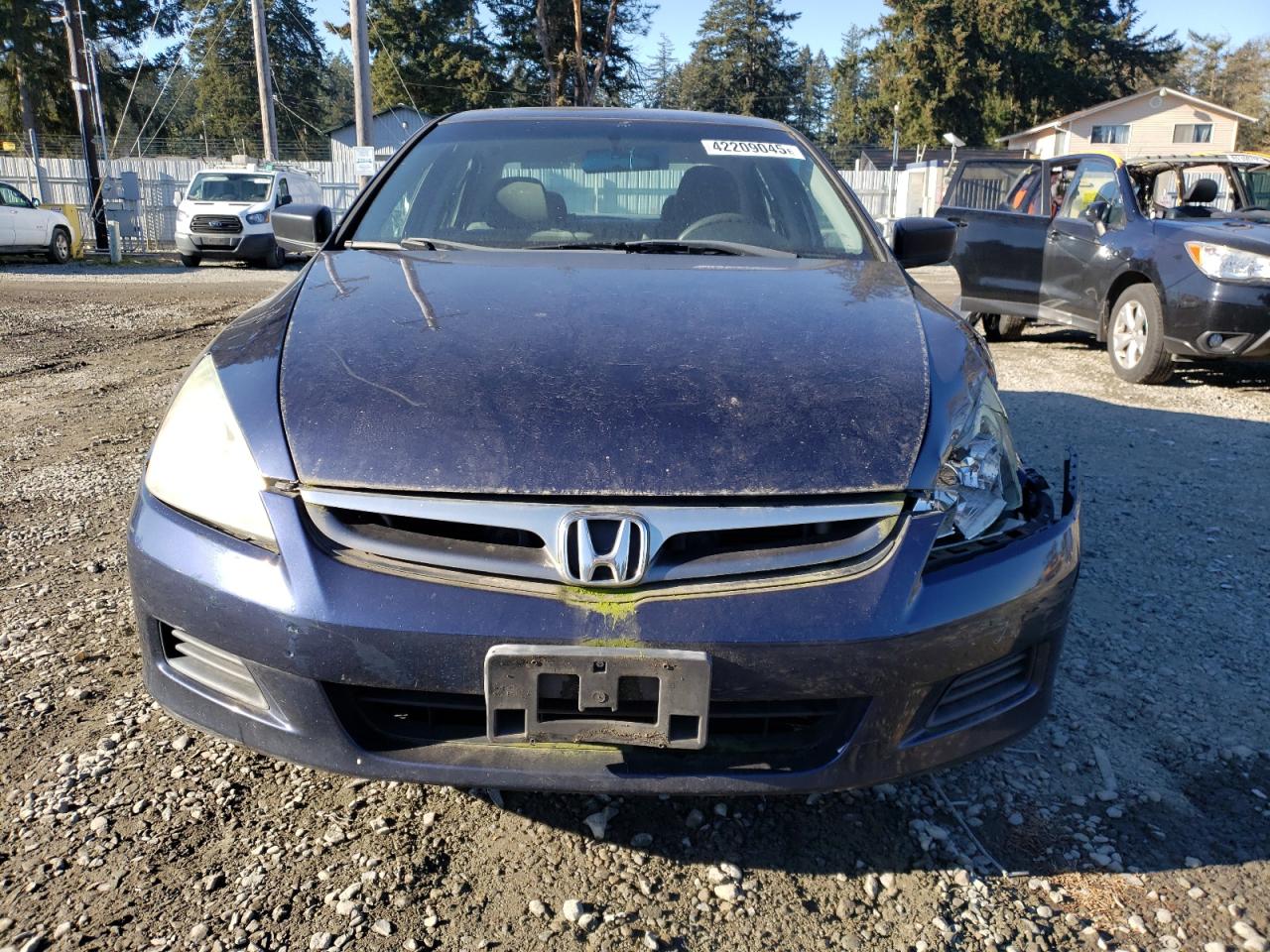 2007 Honda Accord VIN 1HGCM56127A021839 Copart auction photo, front end damage thumbnail 5