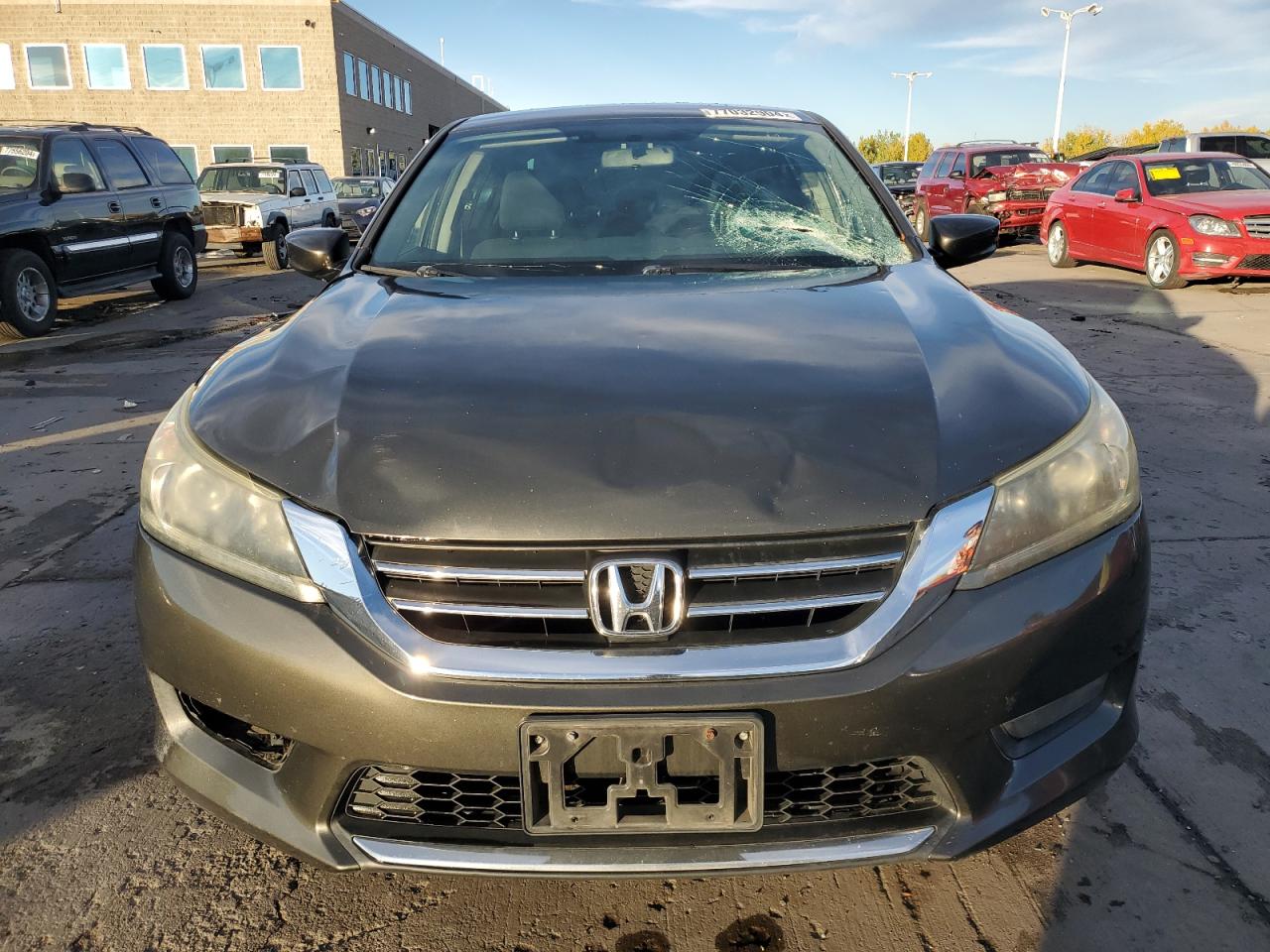 2014 Honda Accord VIN 1HGCR2F55EA019583 Copart auction photo, front end / hail damage thumbnail 5