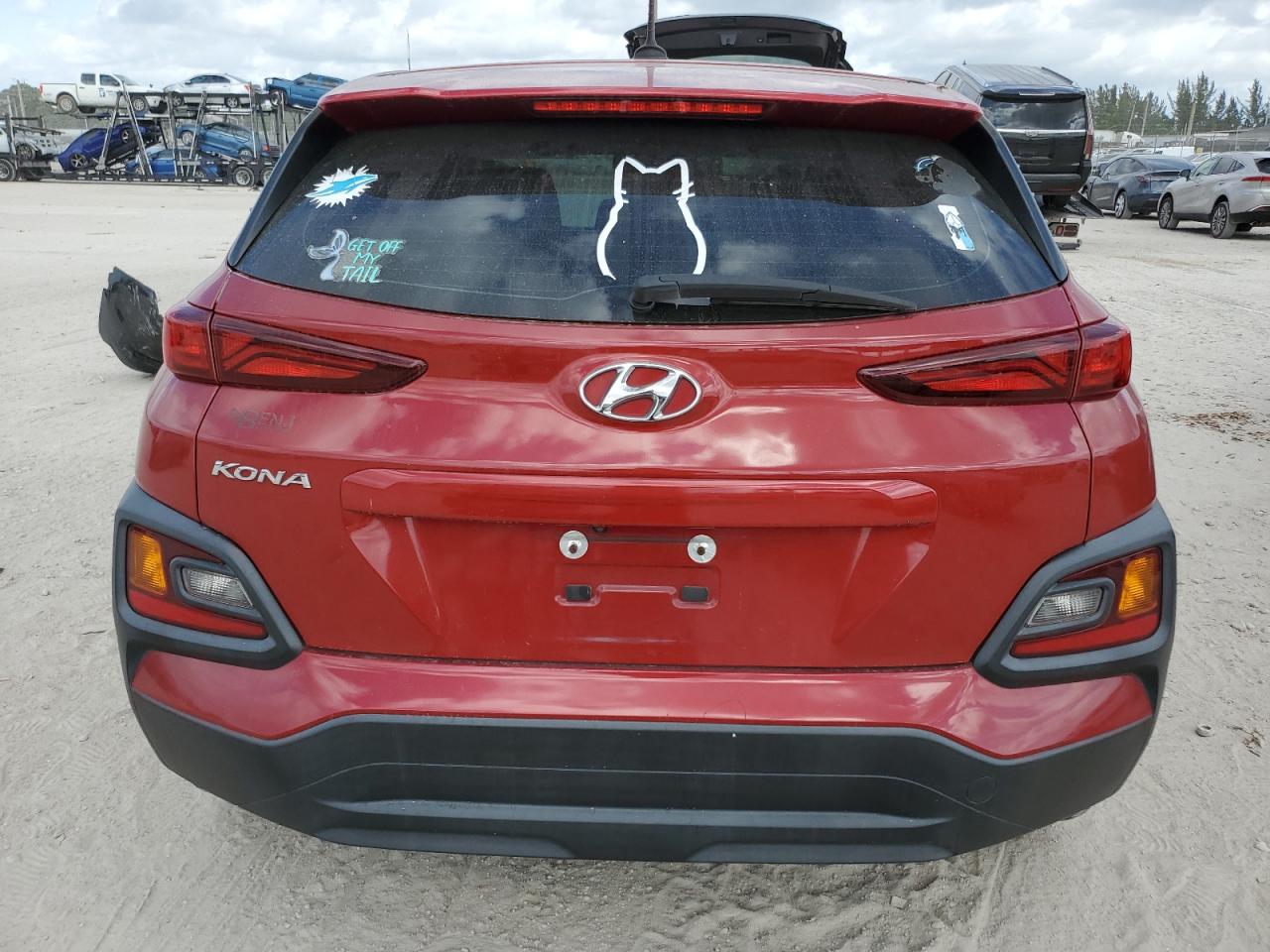 2020 Hyundai Kona VIN KM8K12AA1LU444649 Copart auction photo, front end / minor dent/scratches damage thumbnail 6