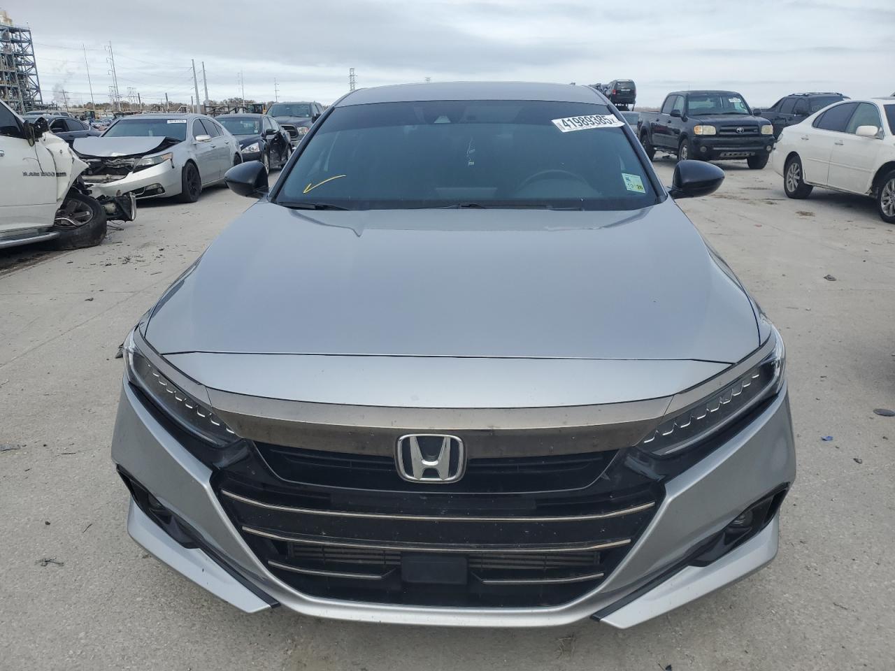 2022 Honda Accord VIN 1HGCV1F3XNA086541 Copart auction photo, rear end damage thumbnail 5