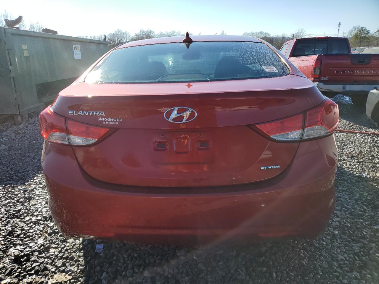 2011 Hyundai Elantra VIN KMHDH4AE3BU150039 Copart auction photo, front end damage thumbnail 6