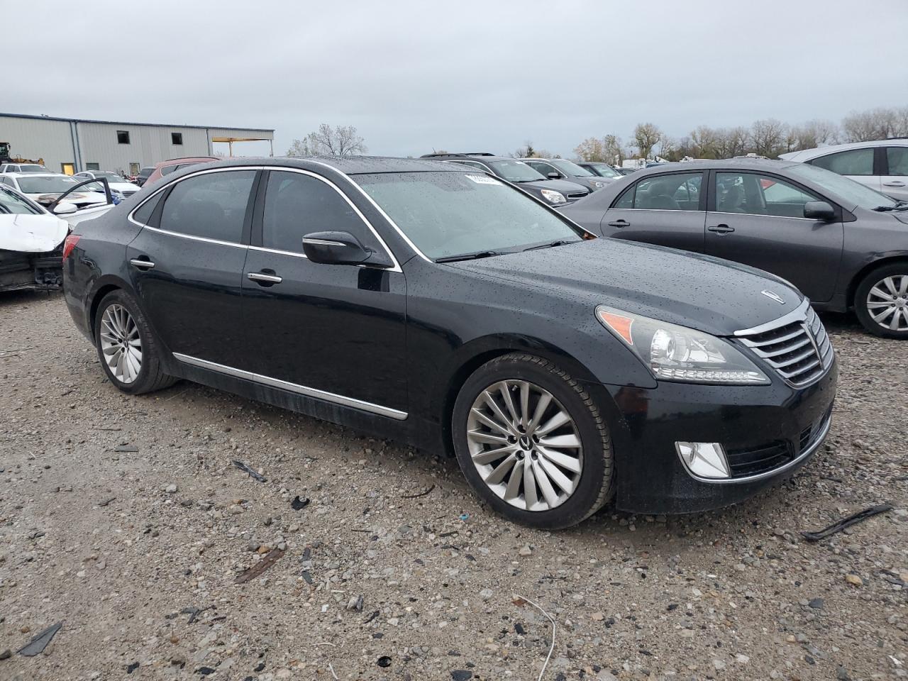 2015 Hyundai Equus VIN KMHGH4JH7FU094068 Copart auction photo, front end / side damage thumbnail 4