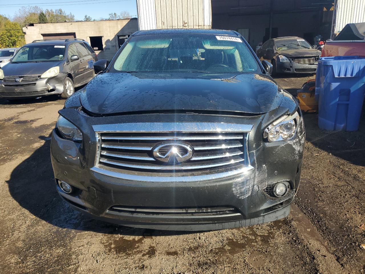 2013 Infiniti JX VIN 5N1AL0MMXDC316708 Copart auction photo, rear end / front end damage thumbnail 5