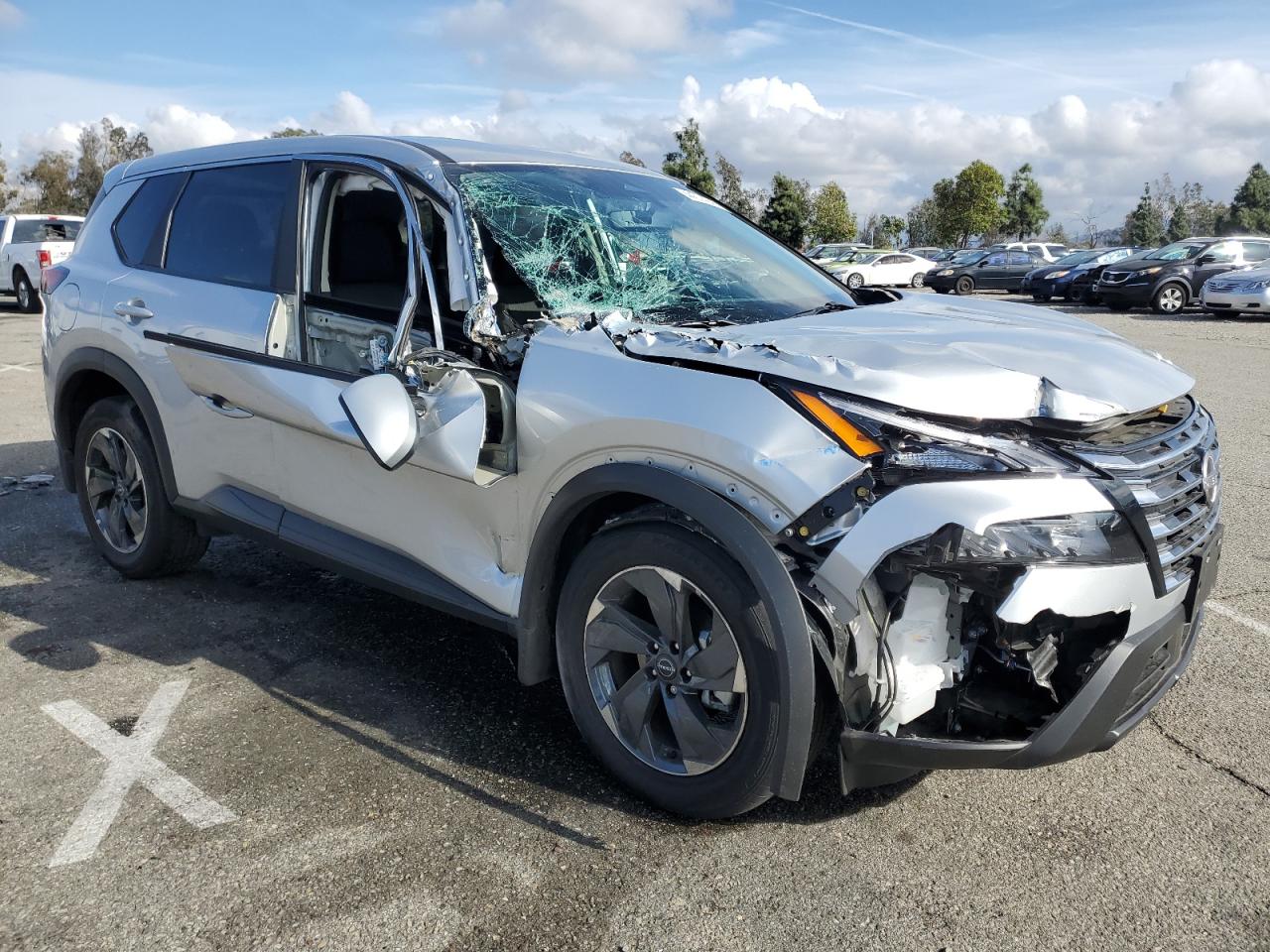 2024 Nissan Rogue VIN 5N1BT3BA0RC745071 Copart auction photo, all over / top/roof damage thumbnail 4