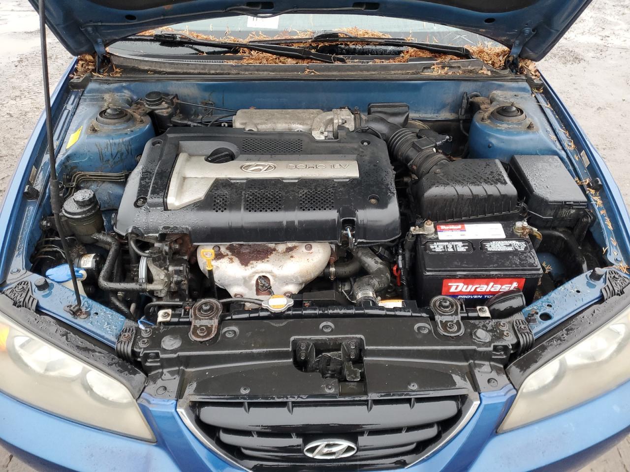 2006 Hyundai Elantra VIN KMHDN46D16U309722 Copart auction photo, side / front end damage thumbnail 11
