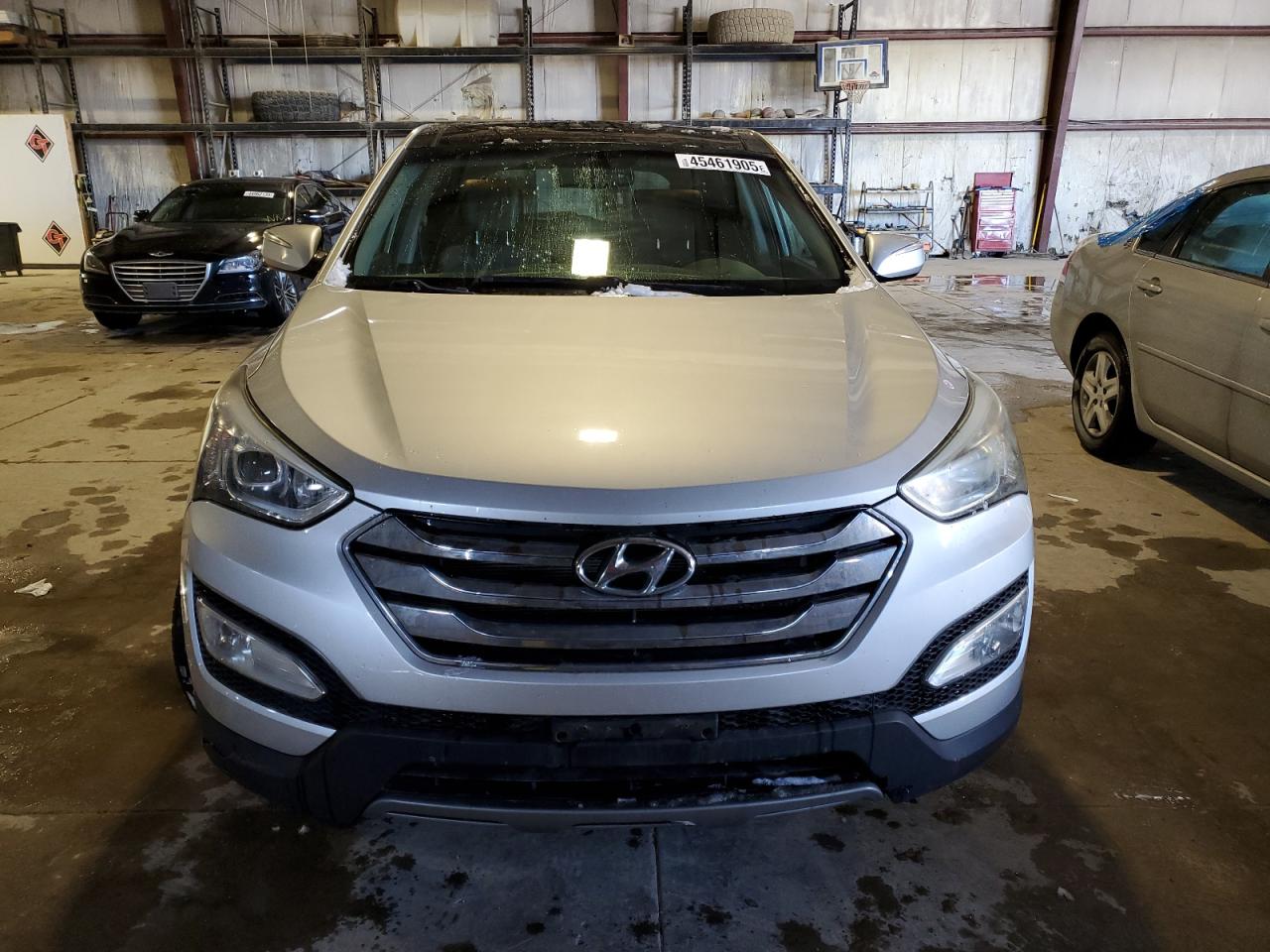 2013 Hyundai Santa Fe VIN 5XYZU3LB1DG031705 Copart auction photo, rear end / undercarriage damage thumbnail 5