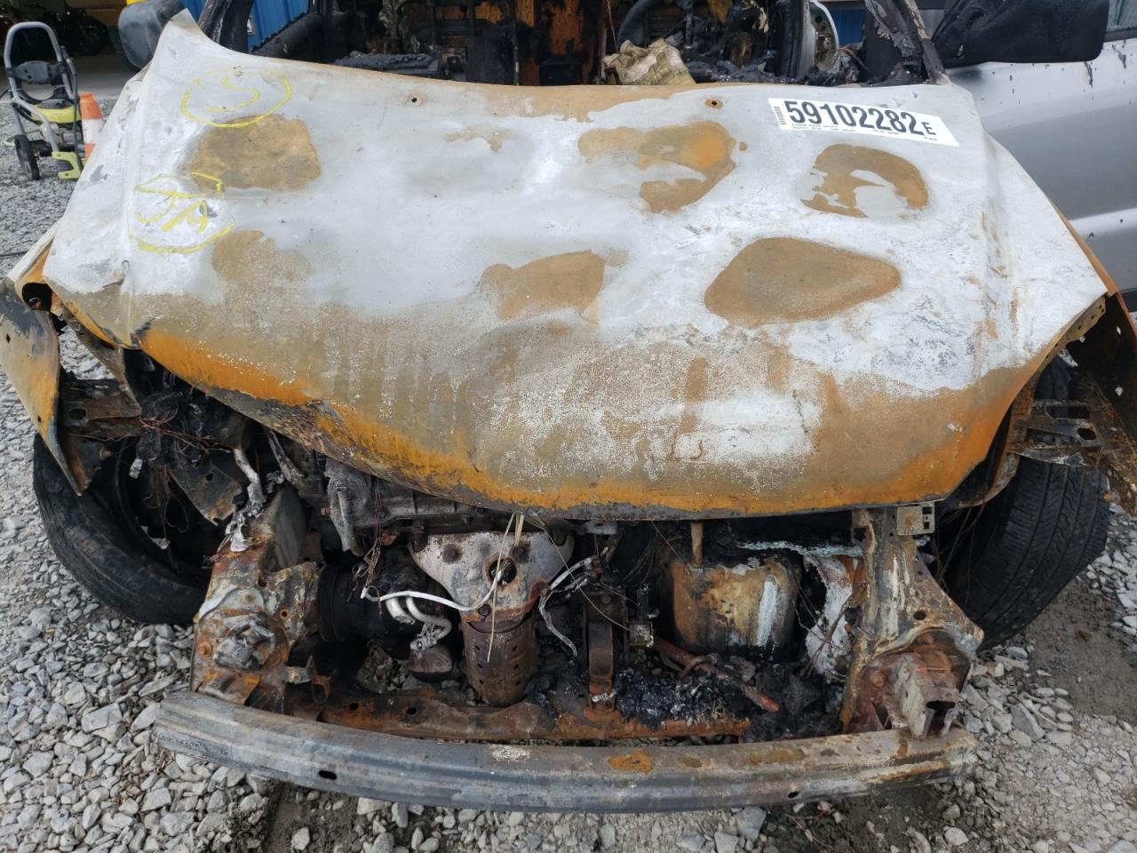 2009 KIA Sportage VIN KNDJE723997602549 Copart auction photo, burn damage thumbnail 7