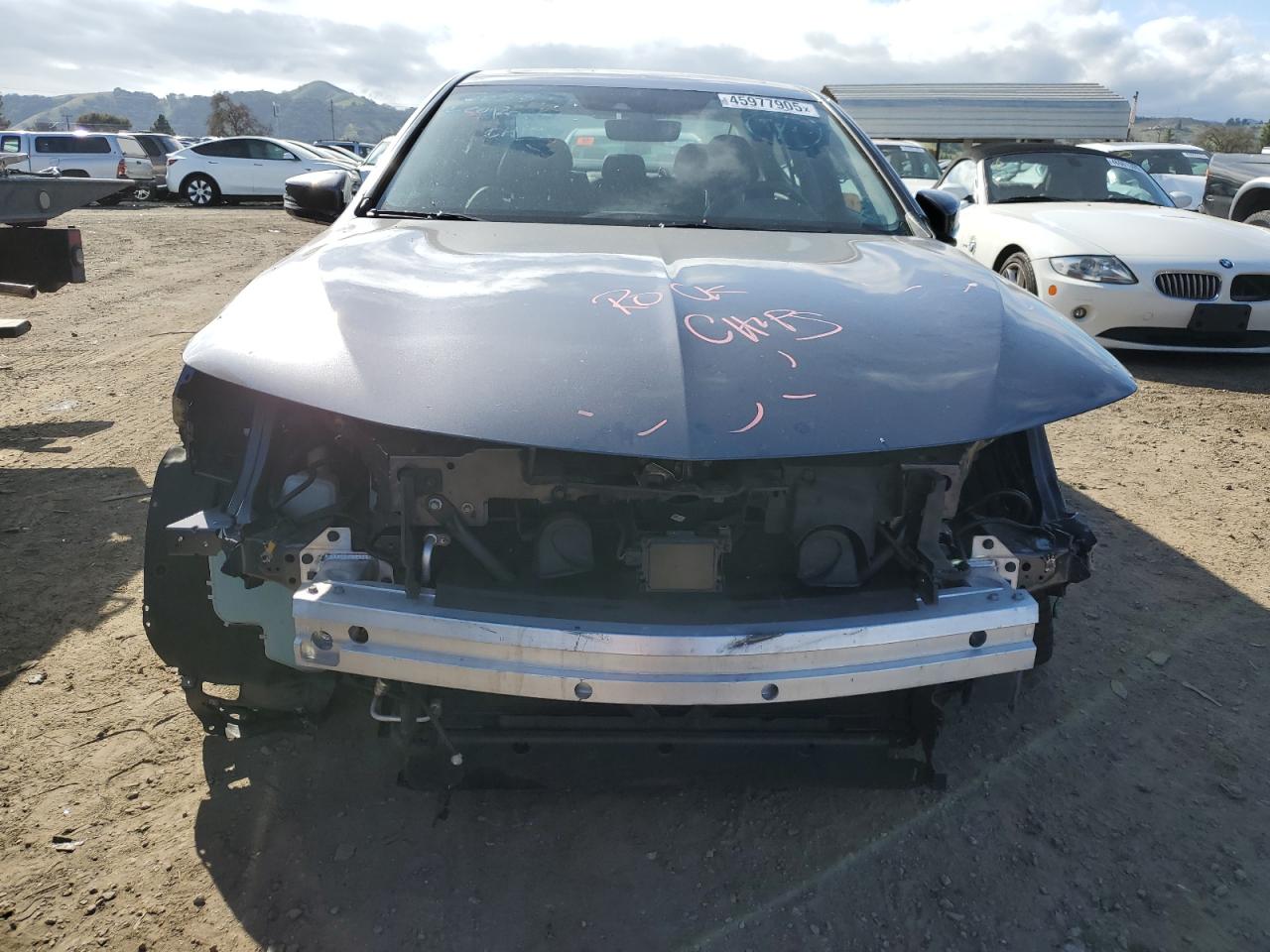 2018 Acura TLX VIN 19UUB1F31JA001013 Copart auction photo, front end / side damage thumbnail 5