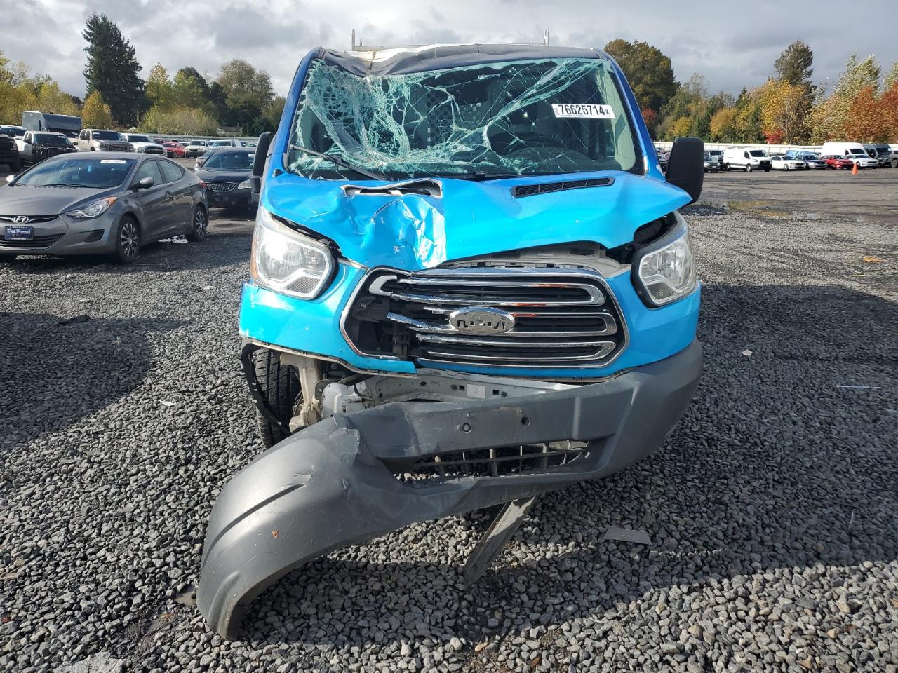 2016 Ford Transit VIN 1FTYR1ZM0GKA47550 Copart auction photo, front end damage thumbnail 5