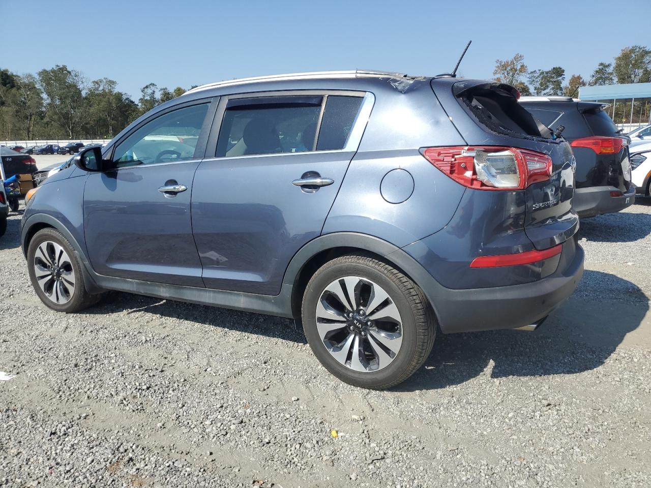 2012 KIA Sportage VIN KNDPC3A62C7172617 Copart auction photo, top/roof damage thumbnail 2