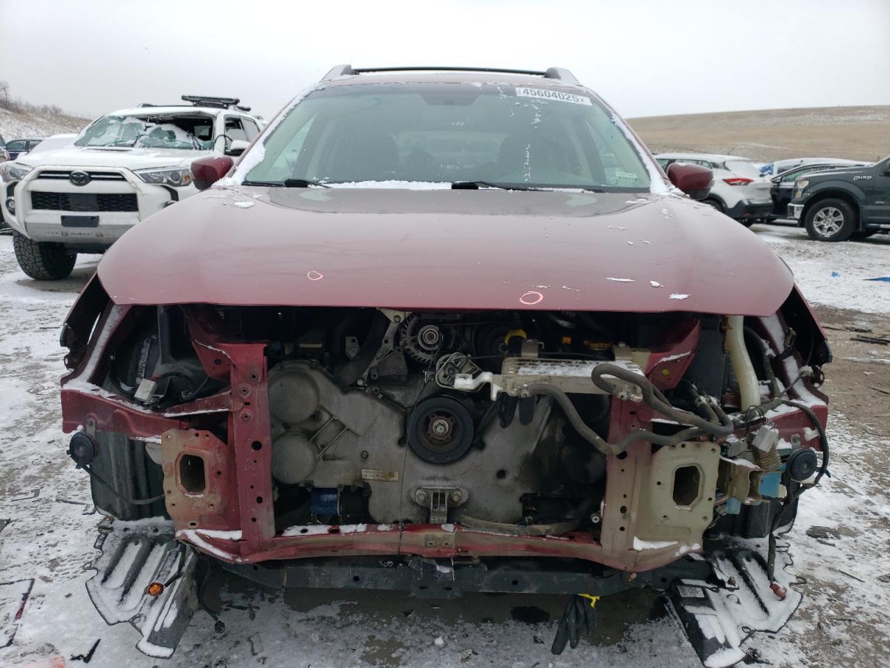 2015 Subaru Outback VIN 4S4BSEJC4F3282848 Copart auction photo, front end / hail damage thumbnail 5