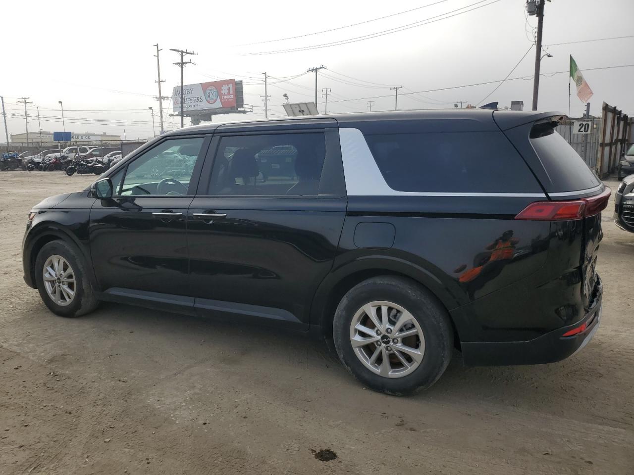 2022 KIA Carnival VIN KNDNB4H39N6171159 Copart auction photo, rear end damage thumbnail 2