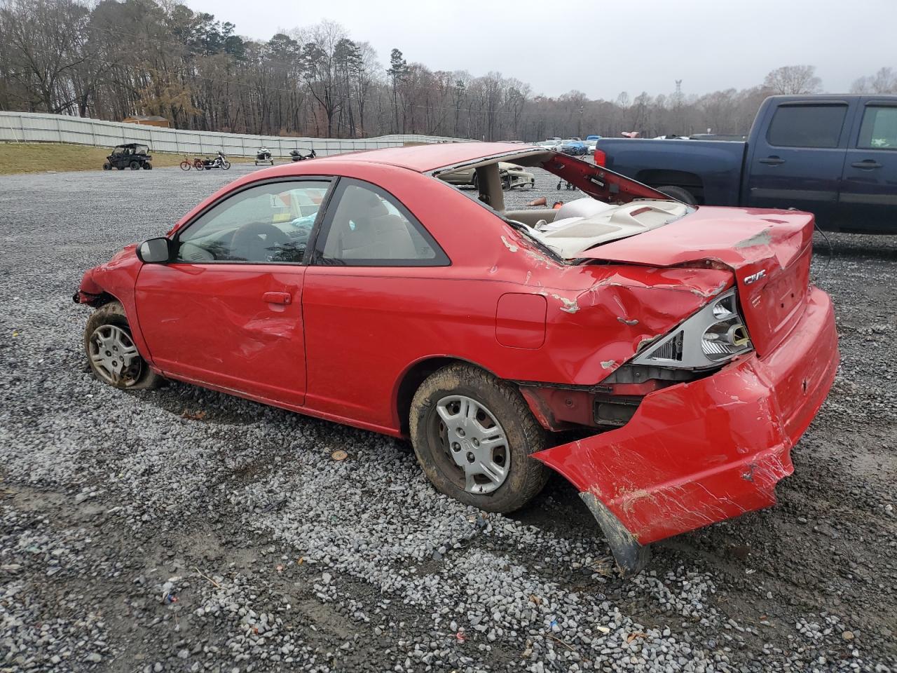 2002 Honda Civic VIN 1HGEM22522L050965 Copart auction photo, all over damage thumbnail 2