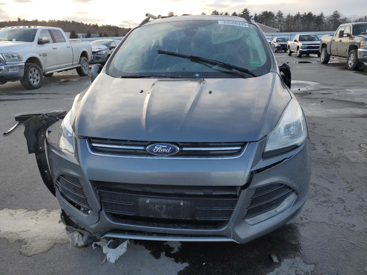 2014 Ford Escape VIN 1FMCU9J98EUD82082 Copart auction photo, all over damage thumbnail 5