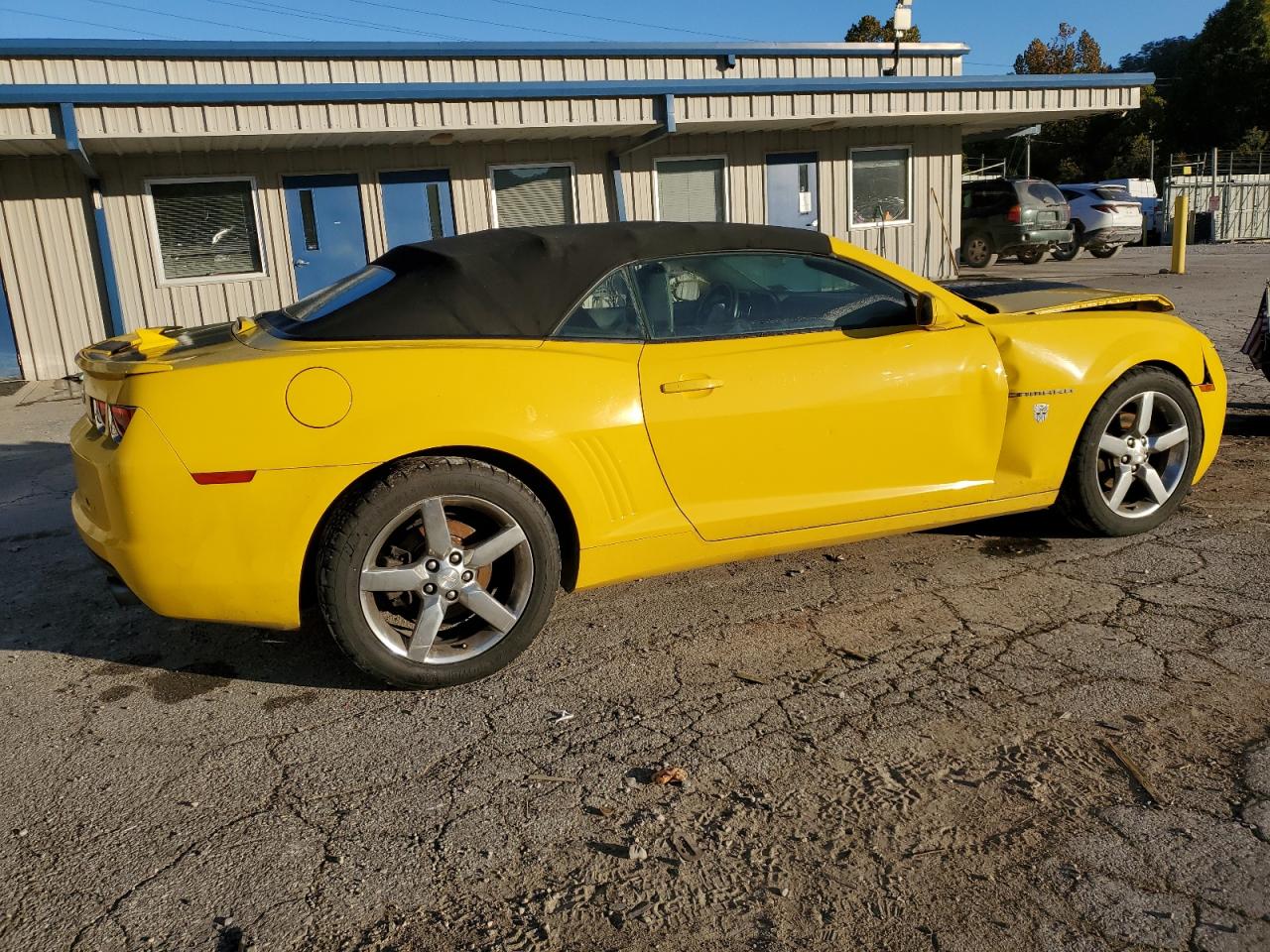 2013 Chevrolet Camaro VIN 2G1FB3D38D9217987 Copart auction photo, front end / side damage thumbnail 3