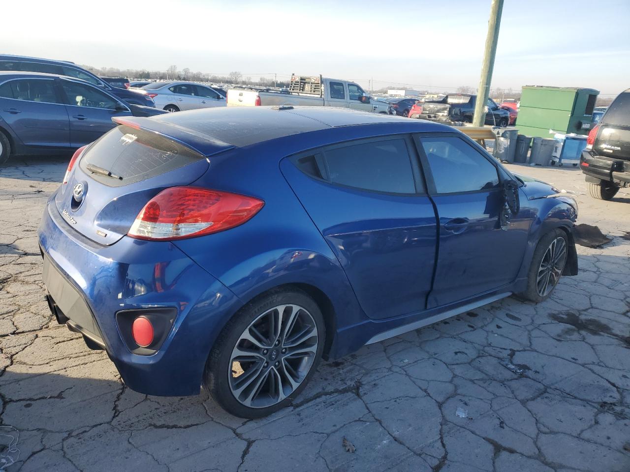 2016 Hyundai Veloster VIN KMHTC6AE2GU298020 Copart auction photo, all over damage thumbnail 3