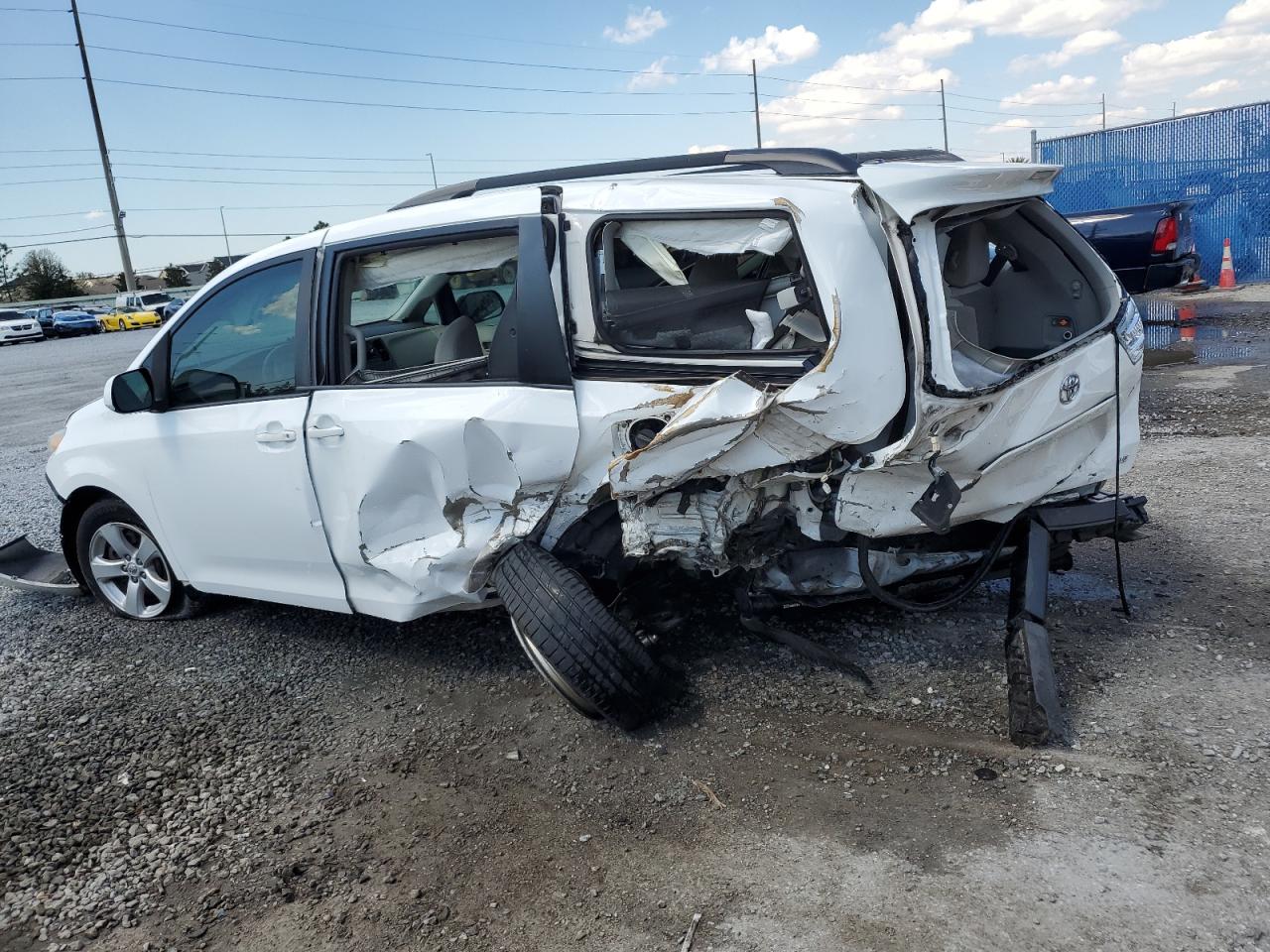 2013 Toyota Sienna VIN 5TDKK3DC5DS296418 Copart auction photo, all over damage thumbnail 2