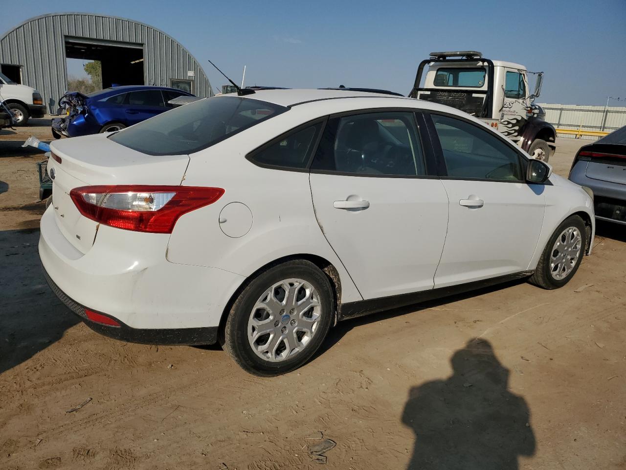 2012 Ford Focus VIN 1FAHP3F21CL207448 Copart auction photo, front end / rear end damage thumbnail 3