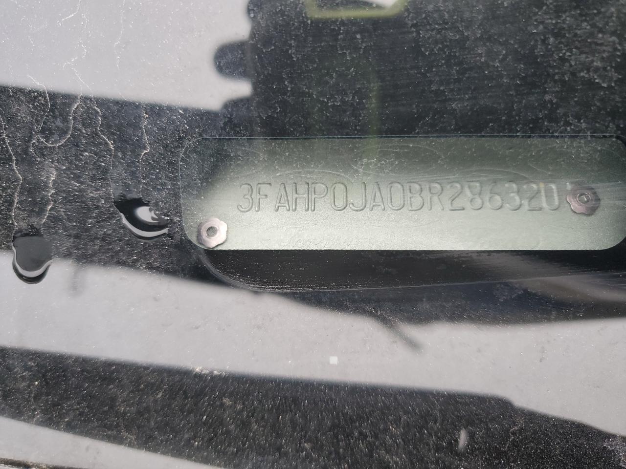 2011 Ford Fusion VIN 3FAHP0JA0BR286320 Copart auction photo, front end damage thumbnail 14