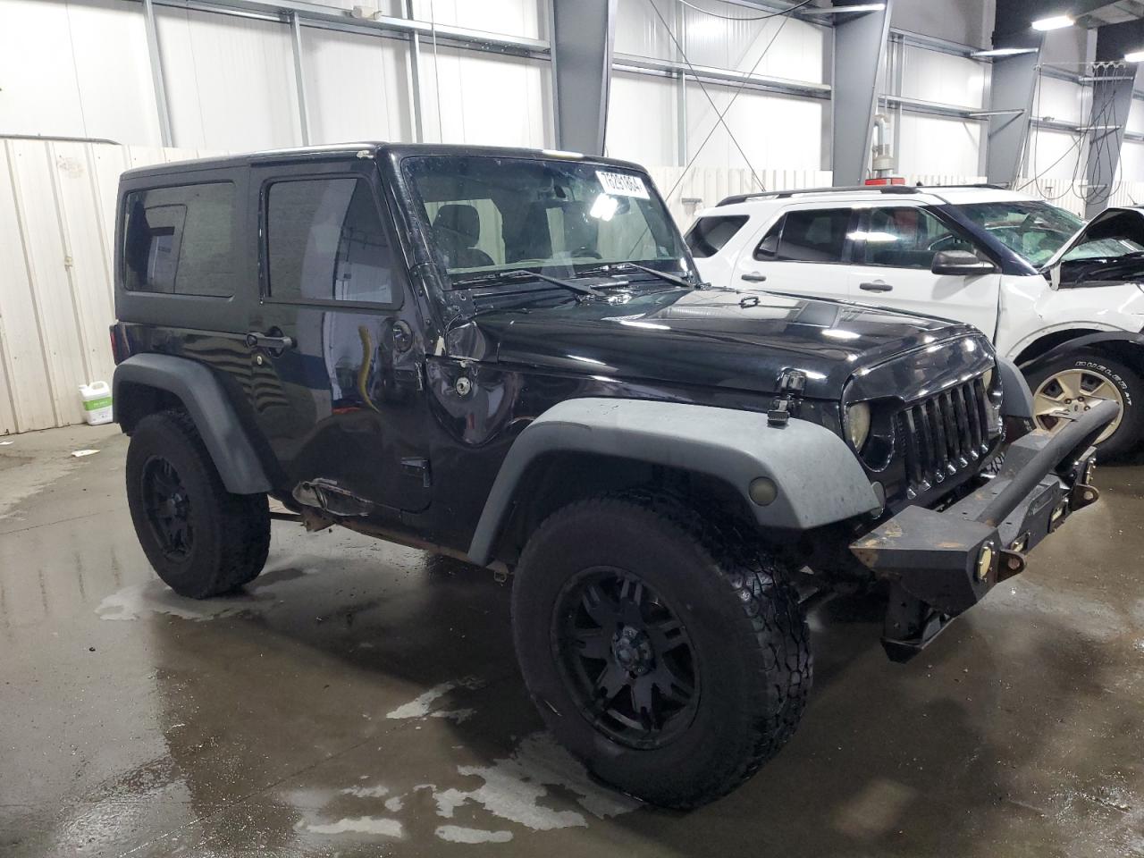 2015 Jeep Wrangler VIN 1C4AJWAG5FL602951 Copart auction photo, side damage thumbnail 3
