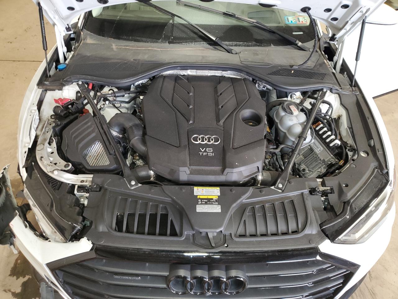 2021 Audi A8 VIN WAU8DAF8XMN014696 Copart auction photo, front end / side damage thumbnail 11