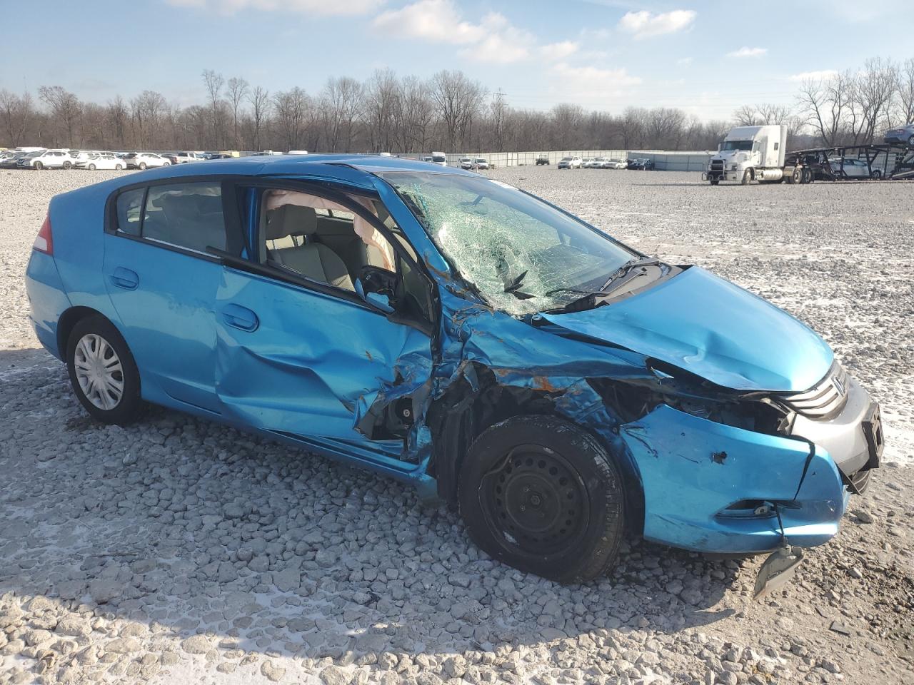 2010 Honda Insight VIN JHMZE2H52AS022123 Copart auction photo, front end / side damage thumbnail 4