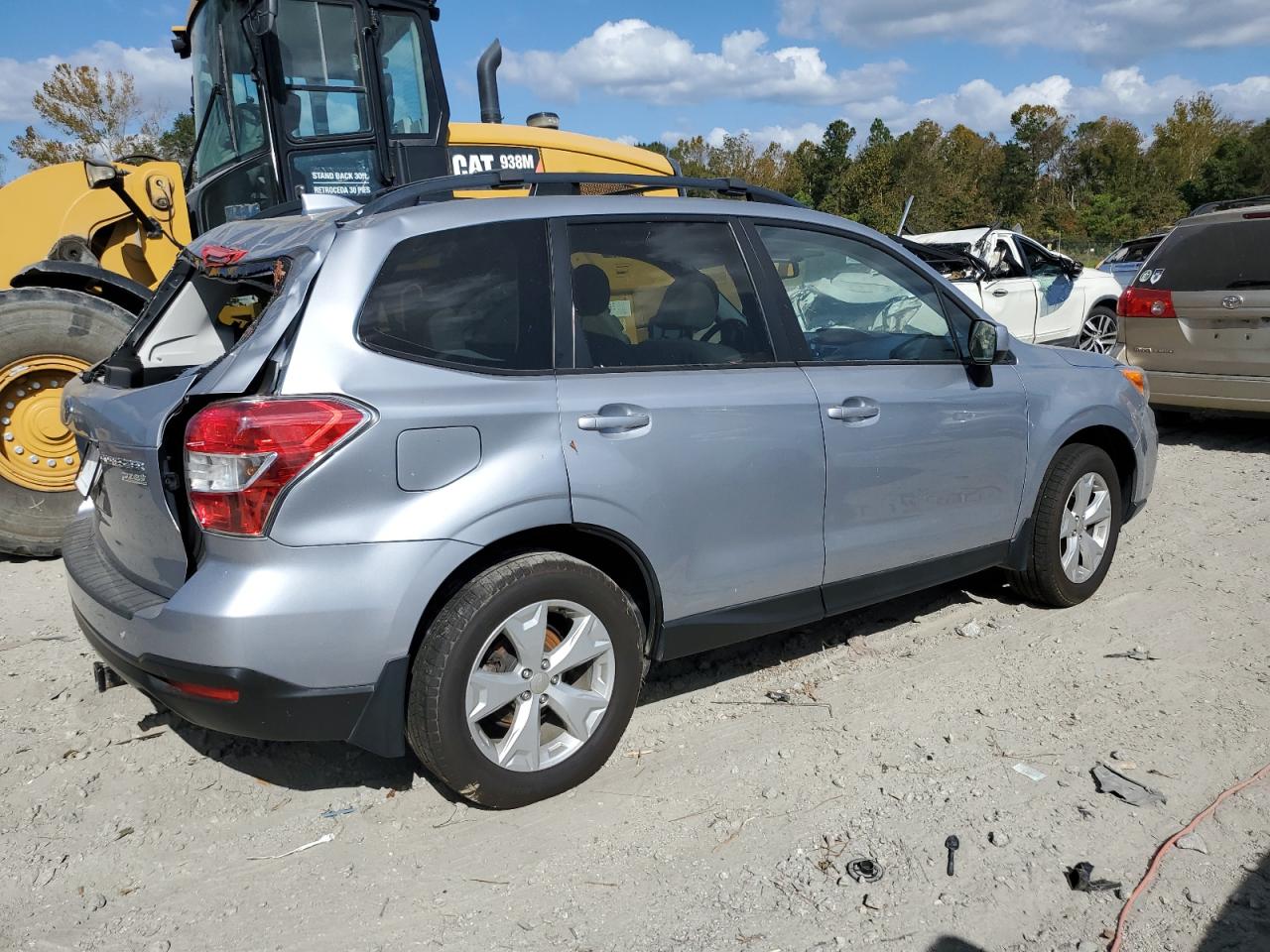 2016 Subaru Forester VIN JF2SJADC7GH427642 Copart auction photo, top/roof damage thumbnail 3