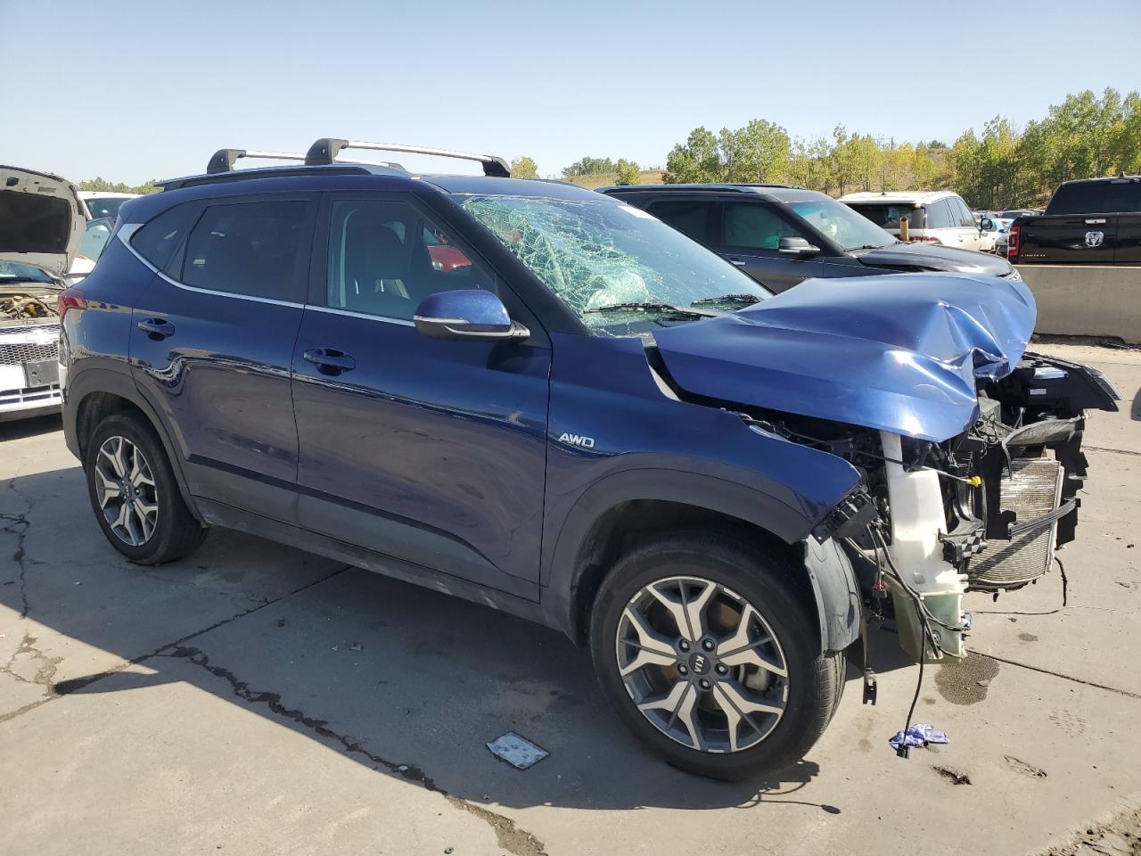 2021 KIA Seltos VIN KNDERCAA0M7190514 Copart auction photo, front end damage thumbnail 4
