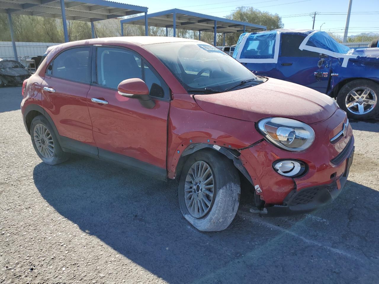 2021 Fiat 500 VIN ZFBNF3A11MP923696 Copart auction photo, front end damage thumbnail 4