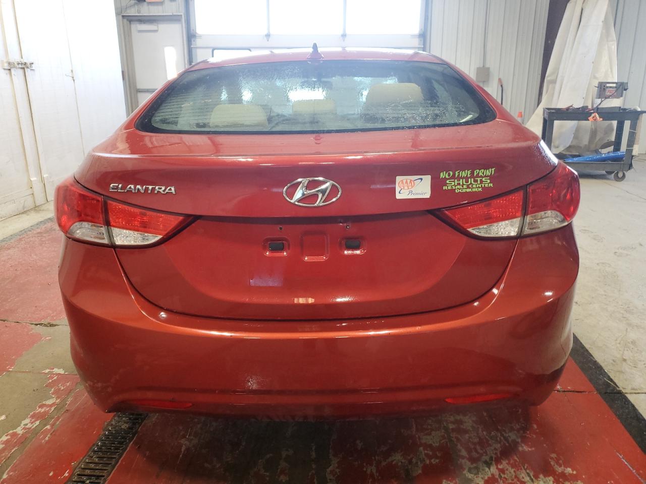 2013 Hyundai Elantra VIN KMHDH4AE6DU776431 Copart auction photo, front end damage thumbnail 6