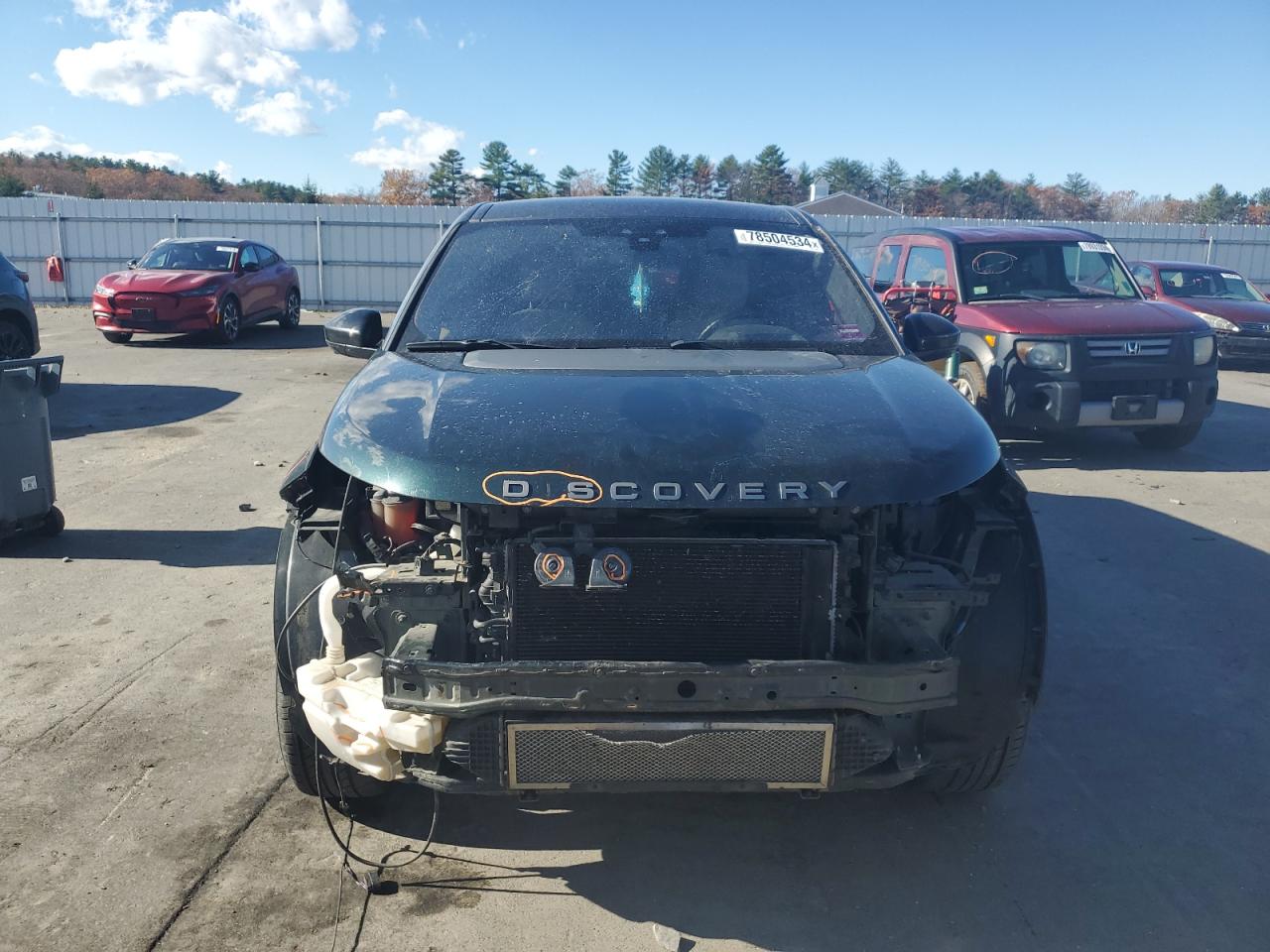 2017 Land Rover Discovery VIN SALCR2BG8HH677103 Copart auction photo, front end damage thumbnail 5