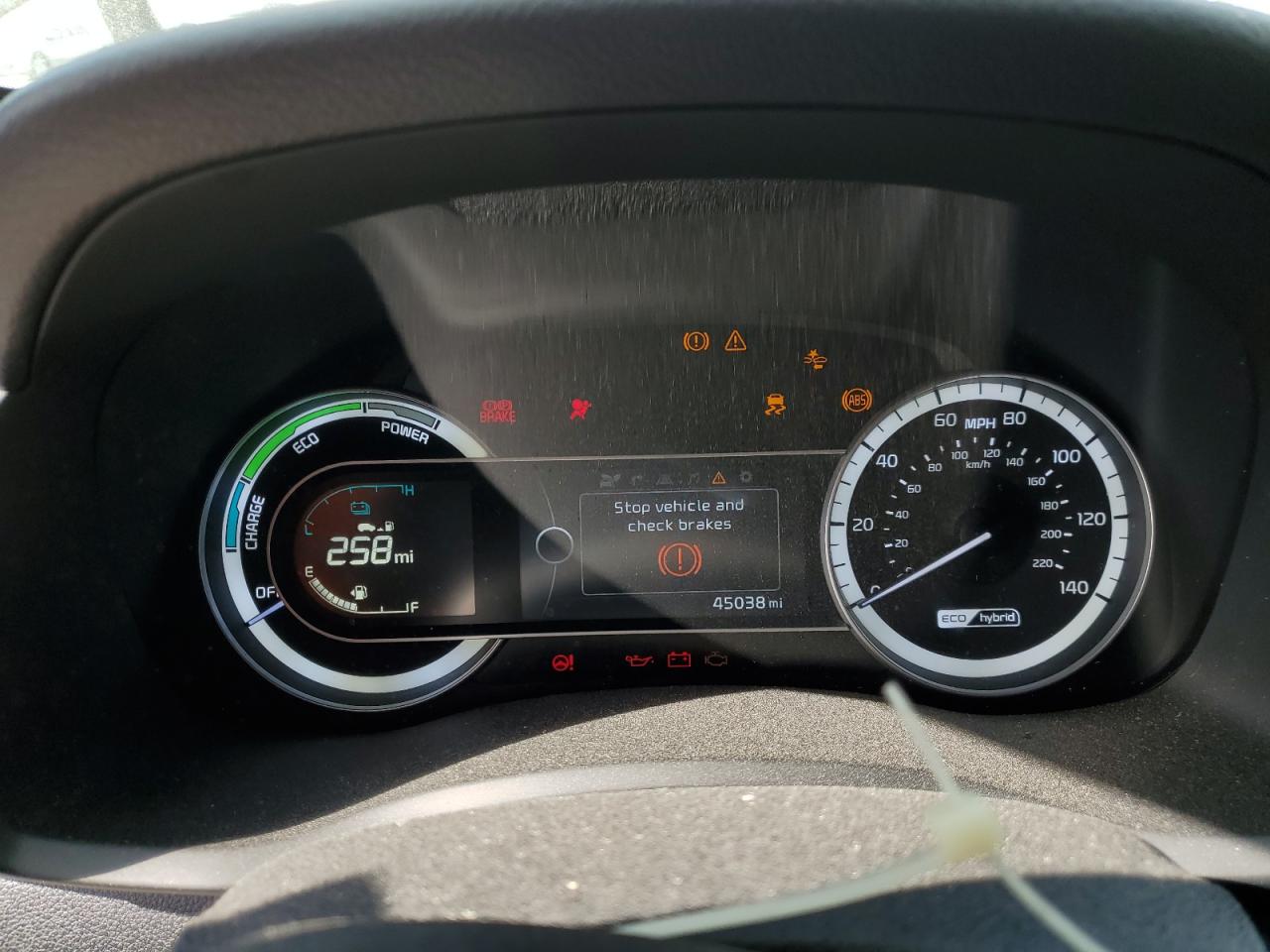 2017 KIA Niro VIN KNDCE3LC2H5048779 Copart auction photo, water/flood damage thumbnail 9