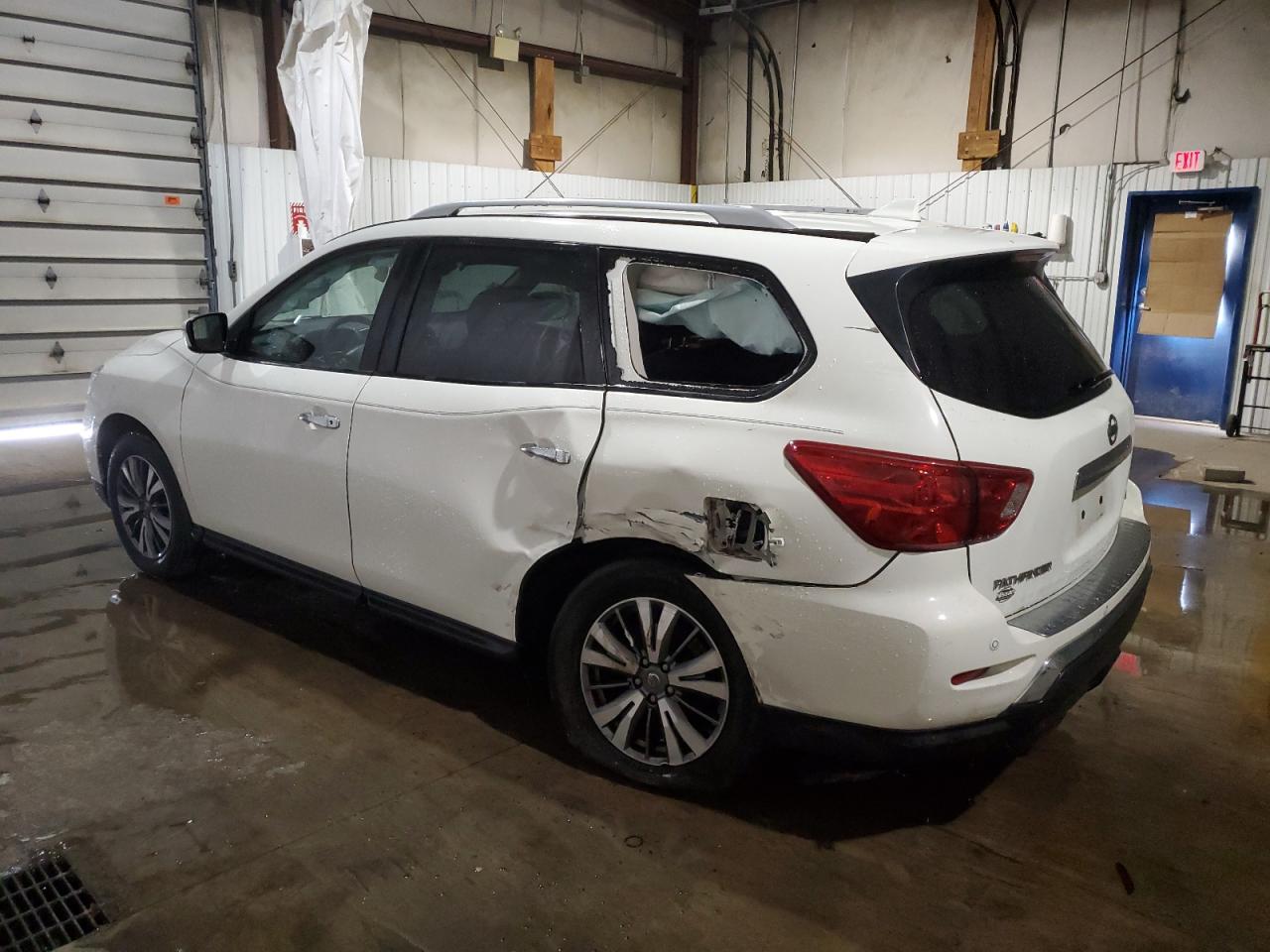 2020 Nissan Pathfinder VIN 5N1DR2AM4LC634379 Copart auction photo, side / rear end damage thumbnail 2