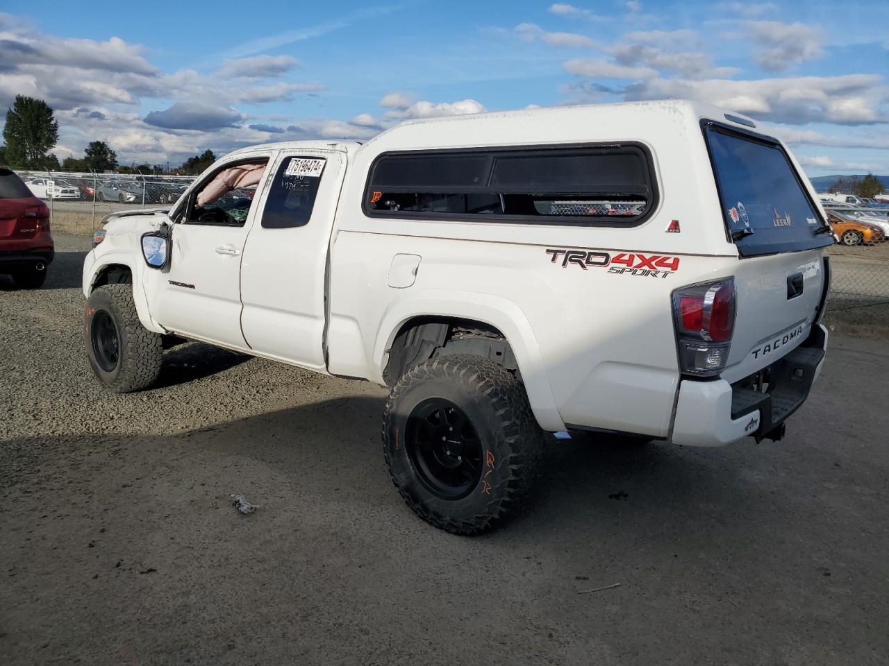 2022 Toyota Tacoma VIN 3TYSZ5AN7NT059464 Copart auction photo, rollover damage thumbnail 2