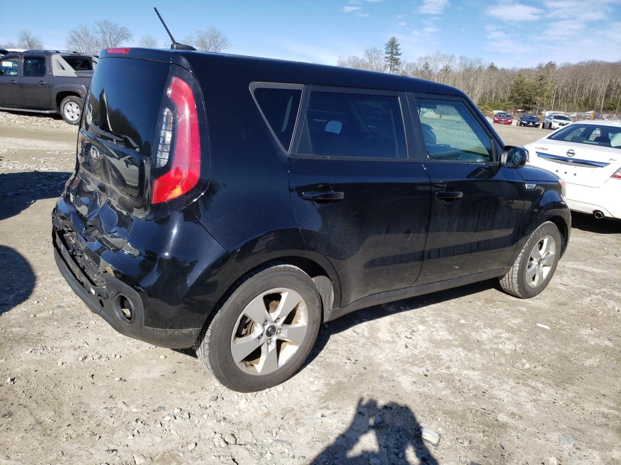 2019 KIA Soul VIN KNDJN2A23K7694002 Copart auction photo, rear end / minor dent/scratches damage thumbnail 3