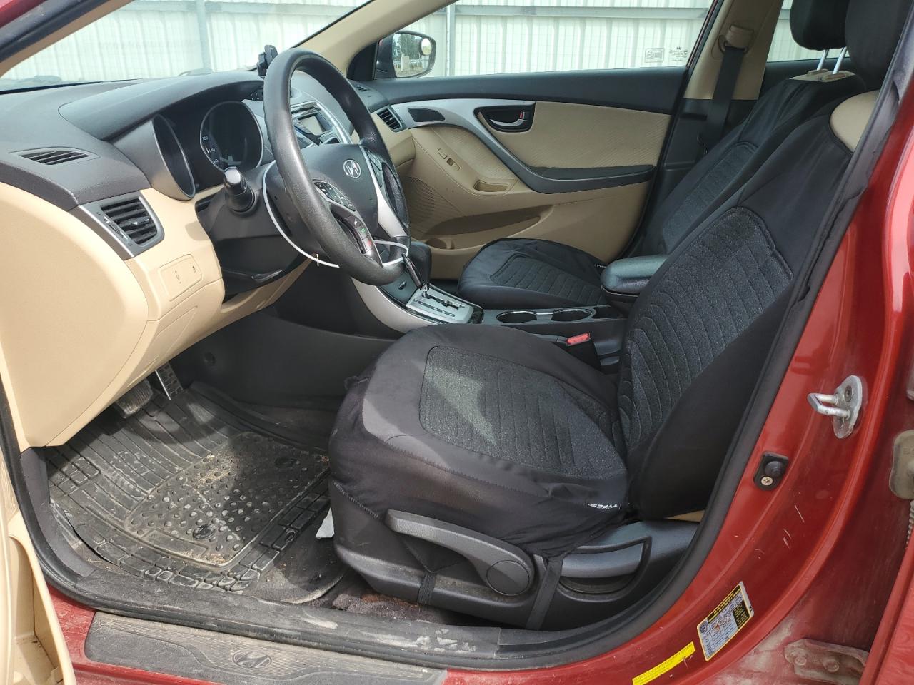 2011 Hyundai Elantra VIN KMHDH4AE1BU140481 Copart auction photo, front end damage thumbnail 7