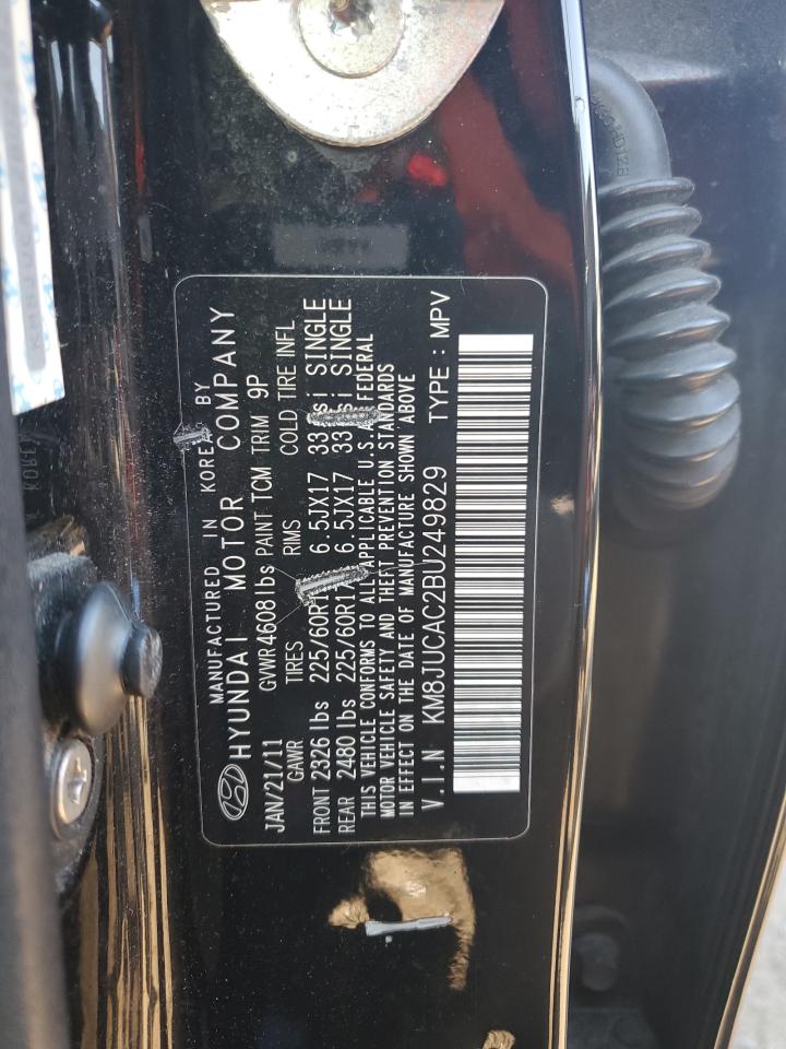2011 Hyundai Tucson VIN KM8JUCAC2BU249829 Copart auction photo, mechanical / minor dent/scratches damage thumbnail 13